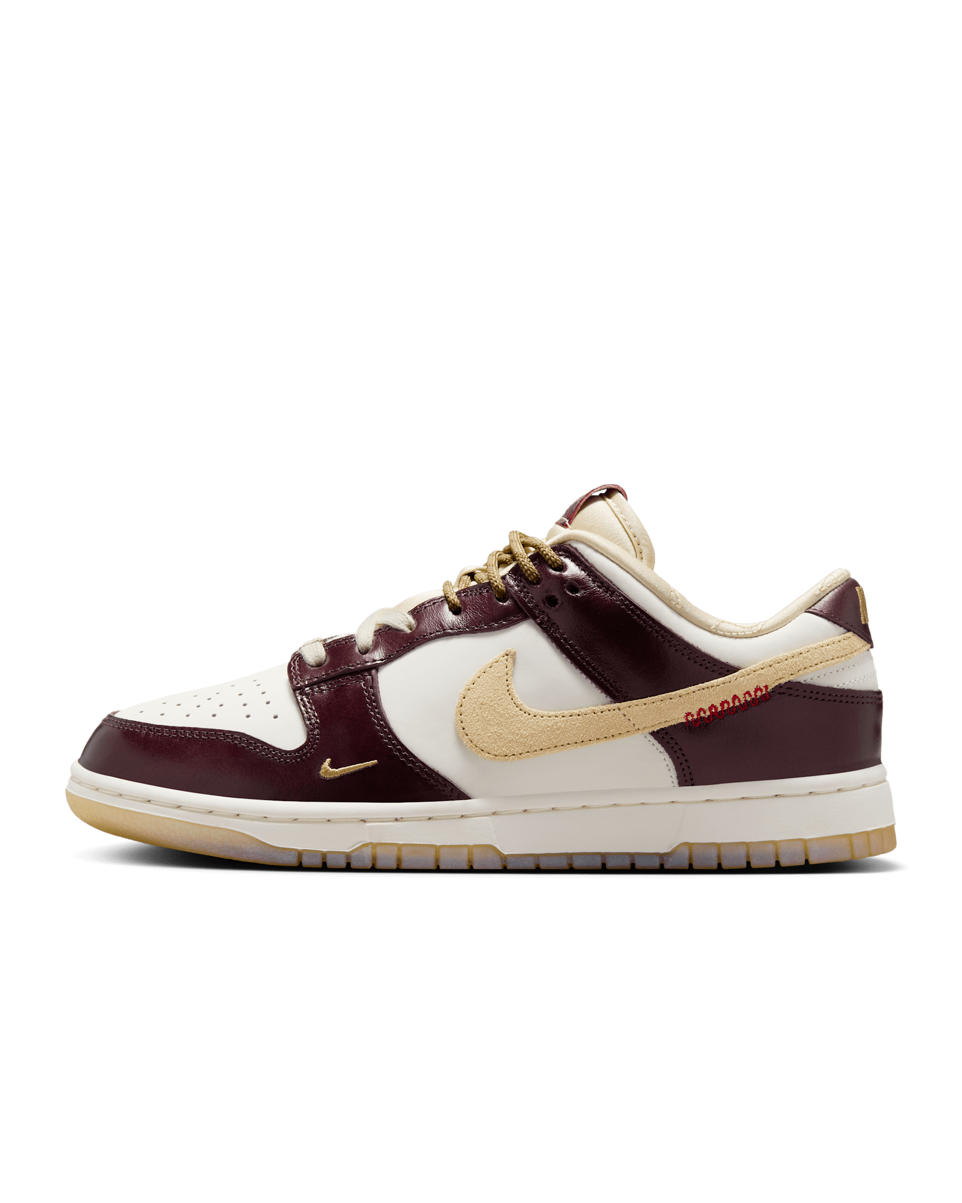 Nike Dunk Low LX Women's Shoes - Sail/Sail/Burgundy Crush/Team Gold