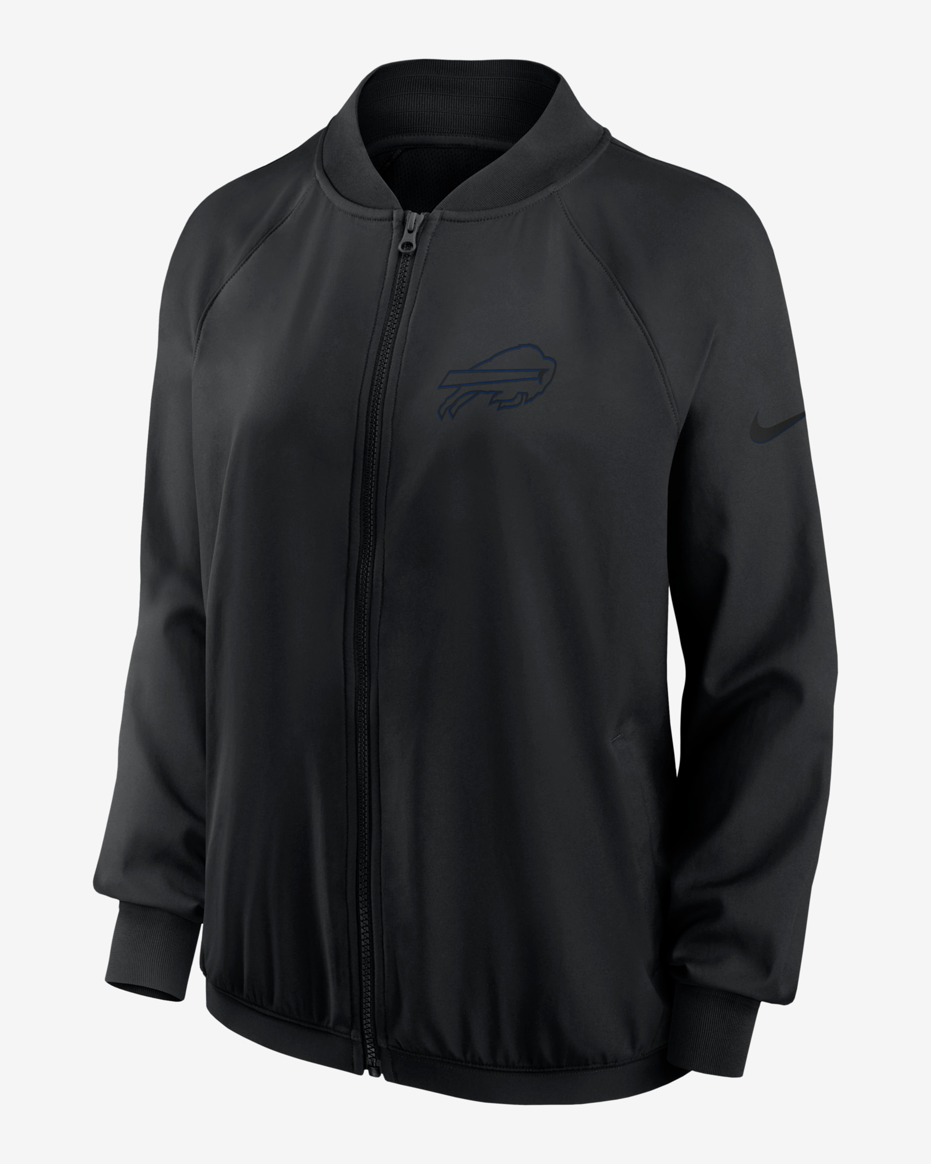 Chamarra de cierre completo Nike Dri-FIT de la NFL para mujer Buffalo Bills - Negro