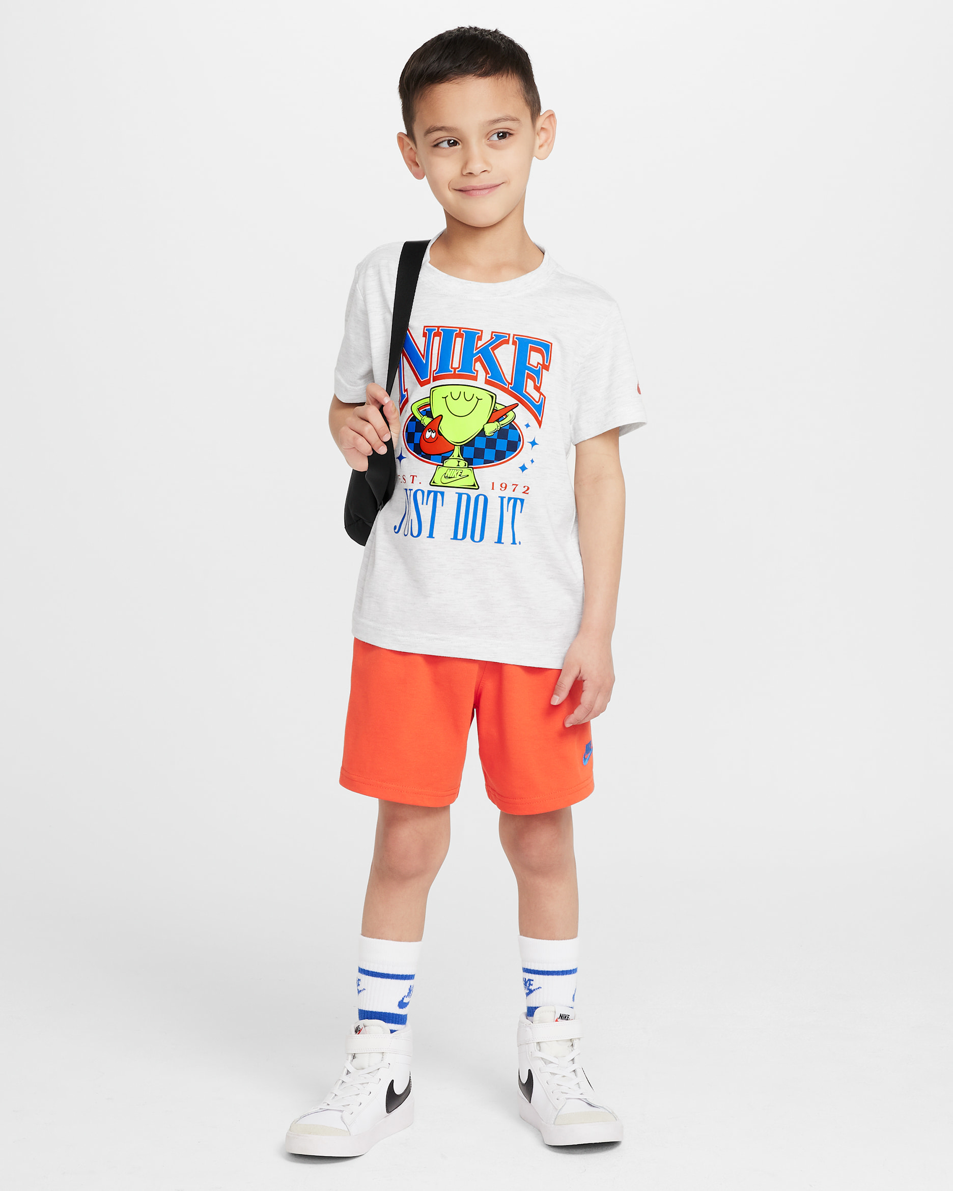 Nike Little Kids' Ace Your Game 2-Piece Jersey Shorts Set - Picante Red