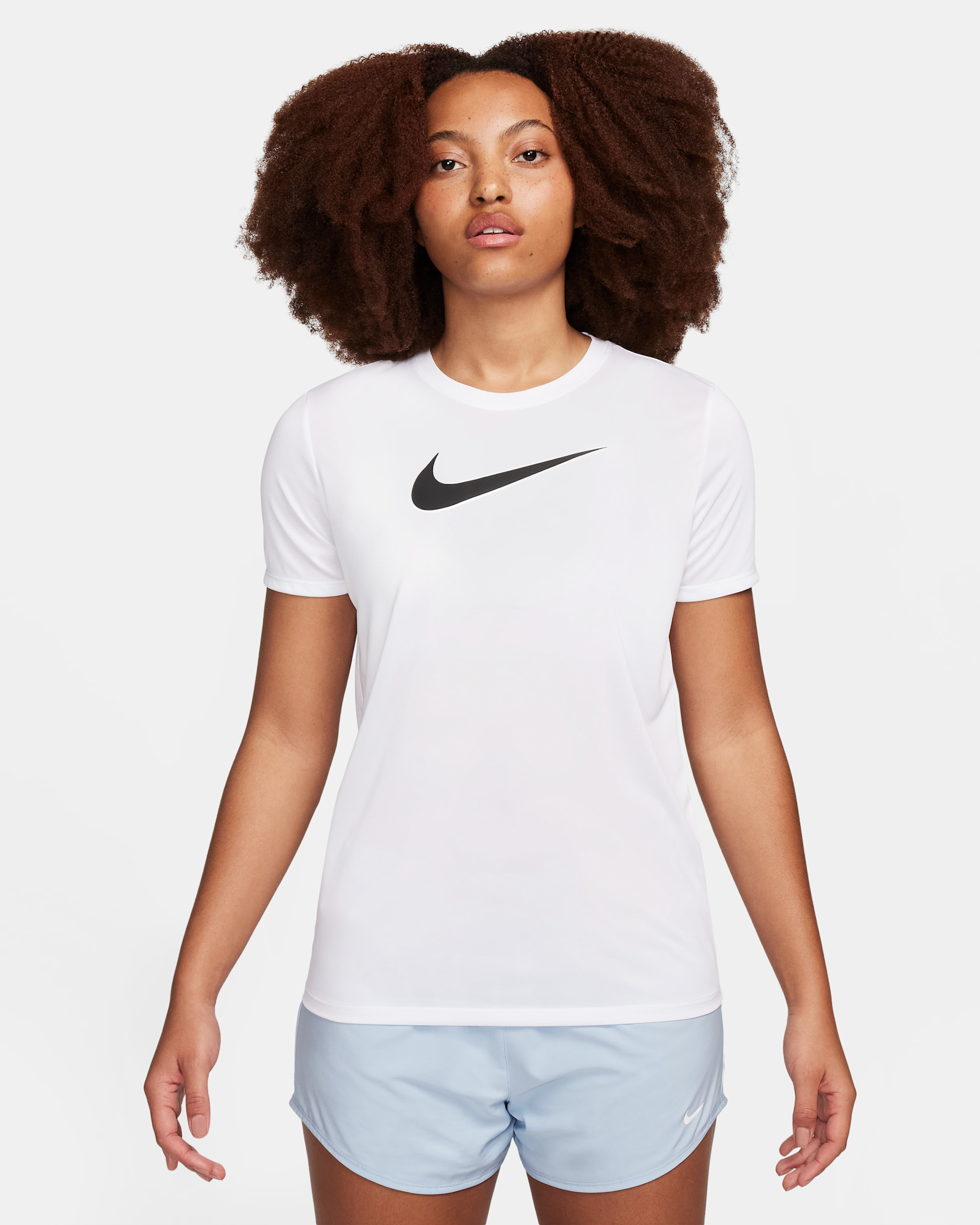 Nike Women's Dri-FIT Graphic T-Shirt - White/Black