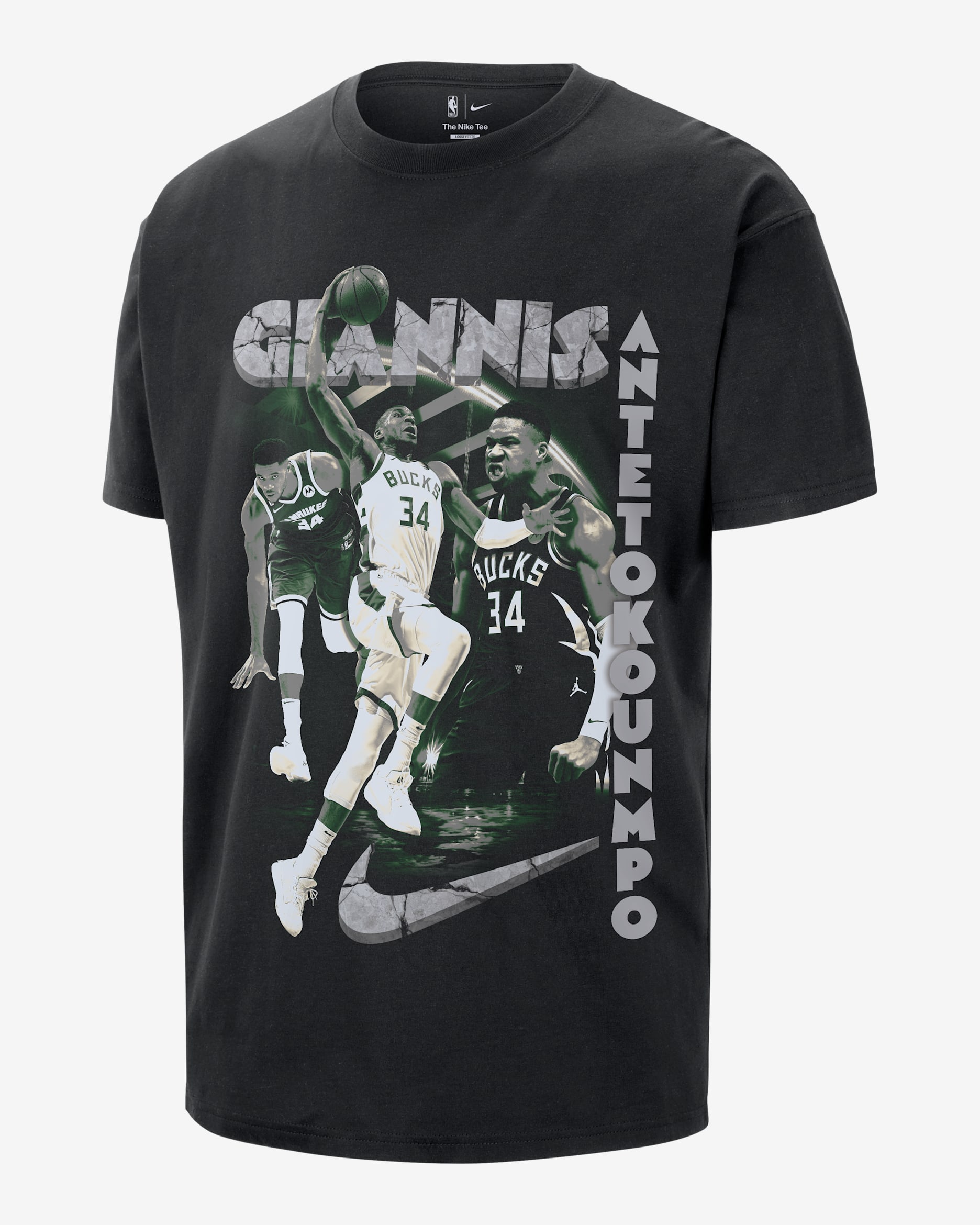 Giannis Antetokounmpo Nike NBA-T-Shirt für Herren - Schwarz