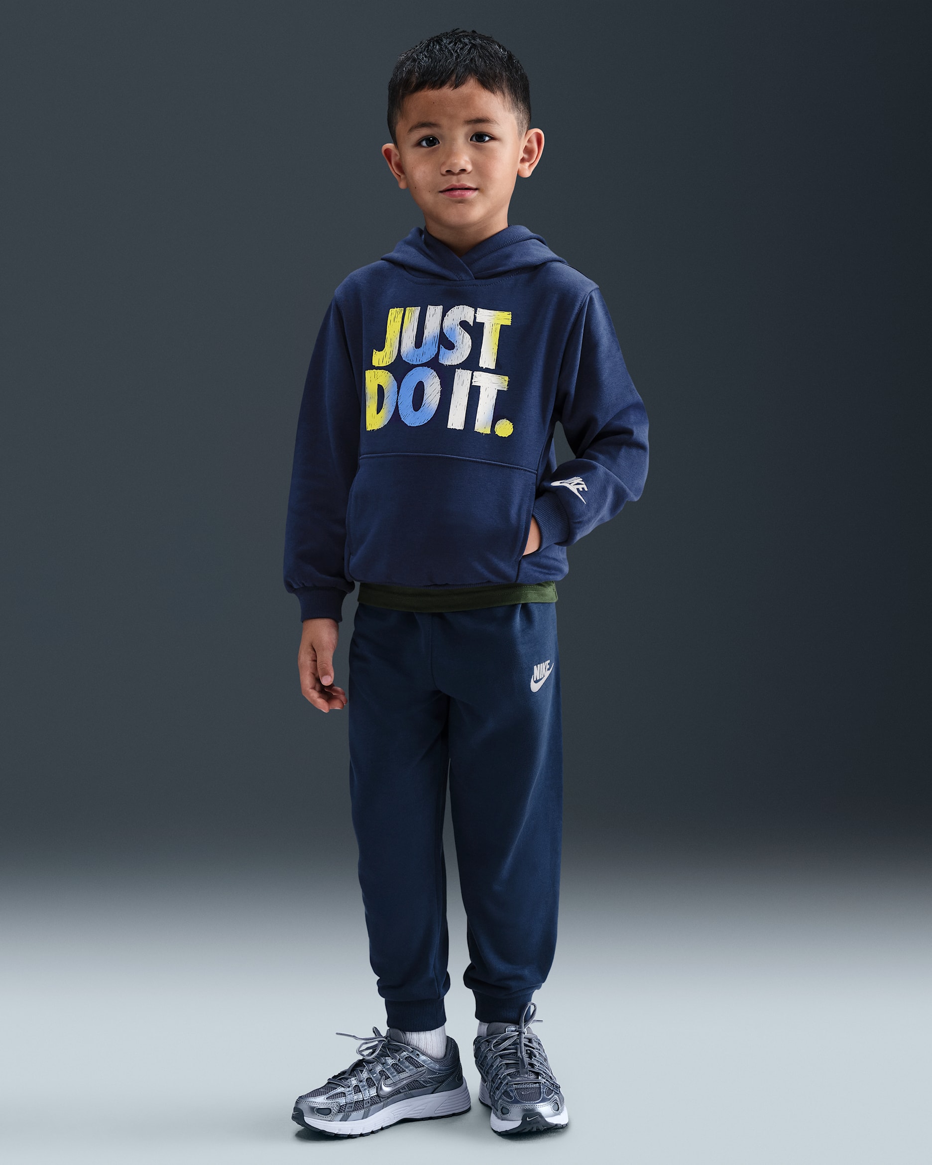 Ensemble deux pièces en molleton Reveal Nike Sportswear pour enfant - Midnight Navy