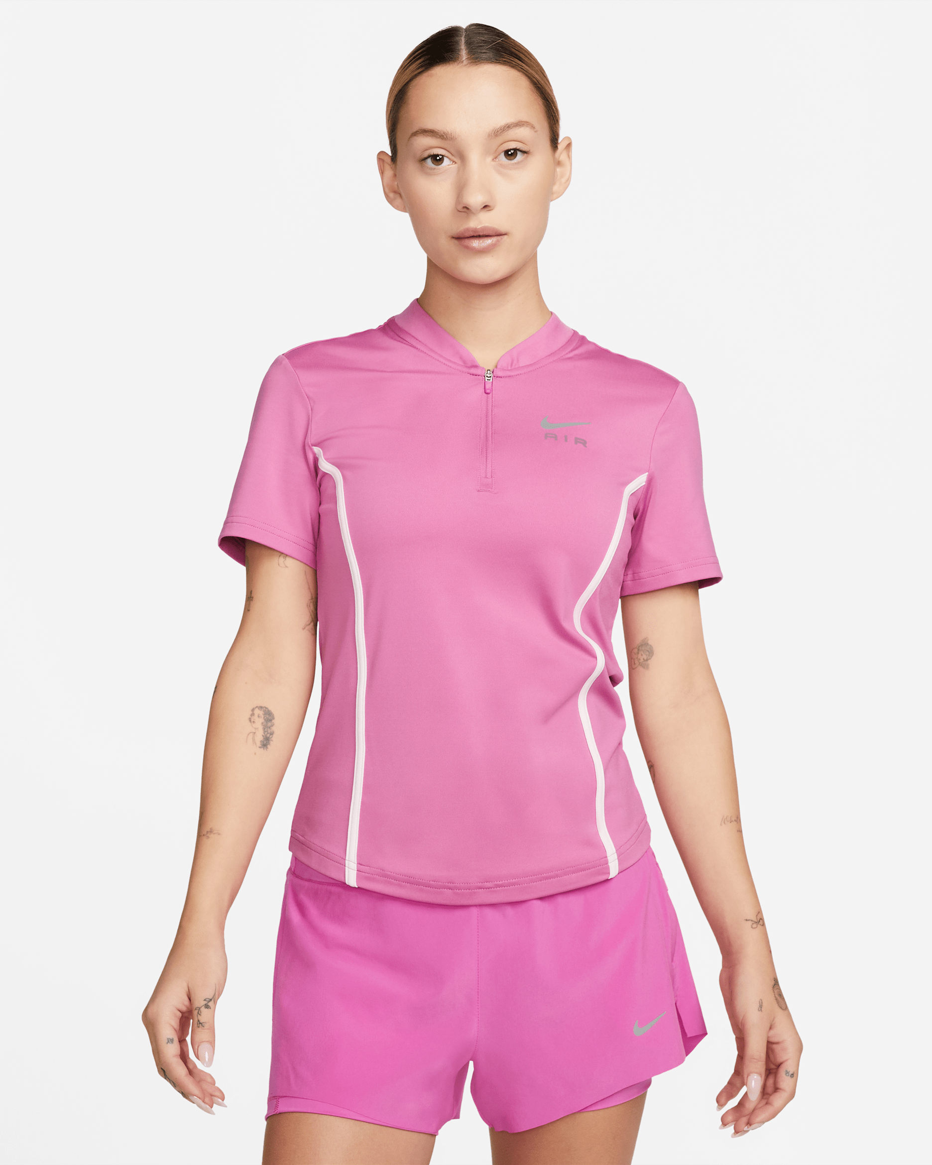 nike short sleeve quarter zip