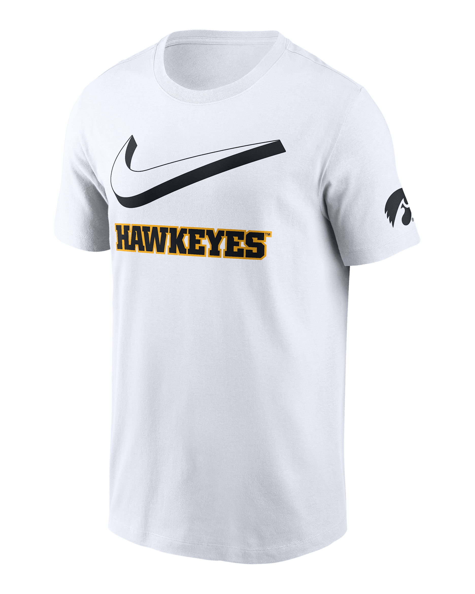 Iowa Primetime Campus 2-Hit Swoosh Men's Nike College T-Shirt - White