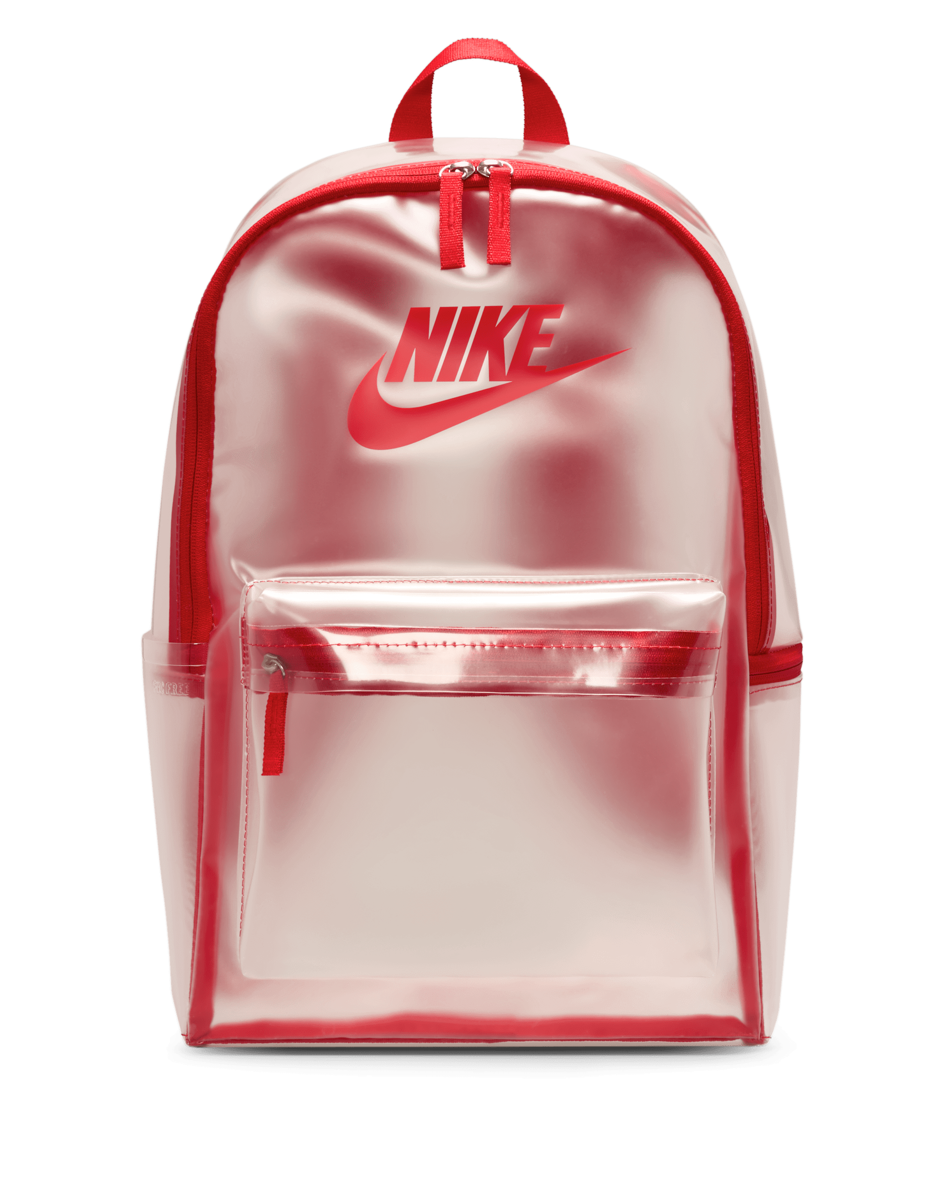 Mochila Nike Heritage Crystal (25 L) - Transparente/Rojo universitario/Rojo universitario