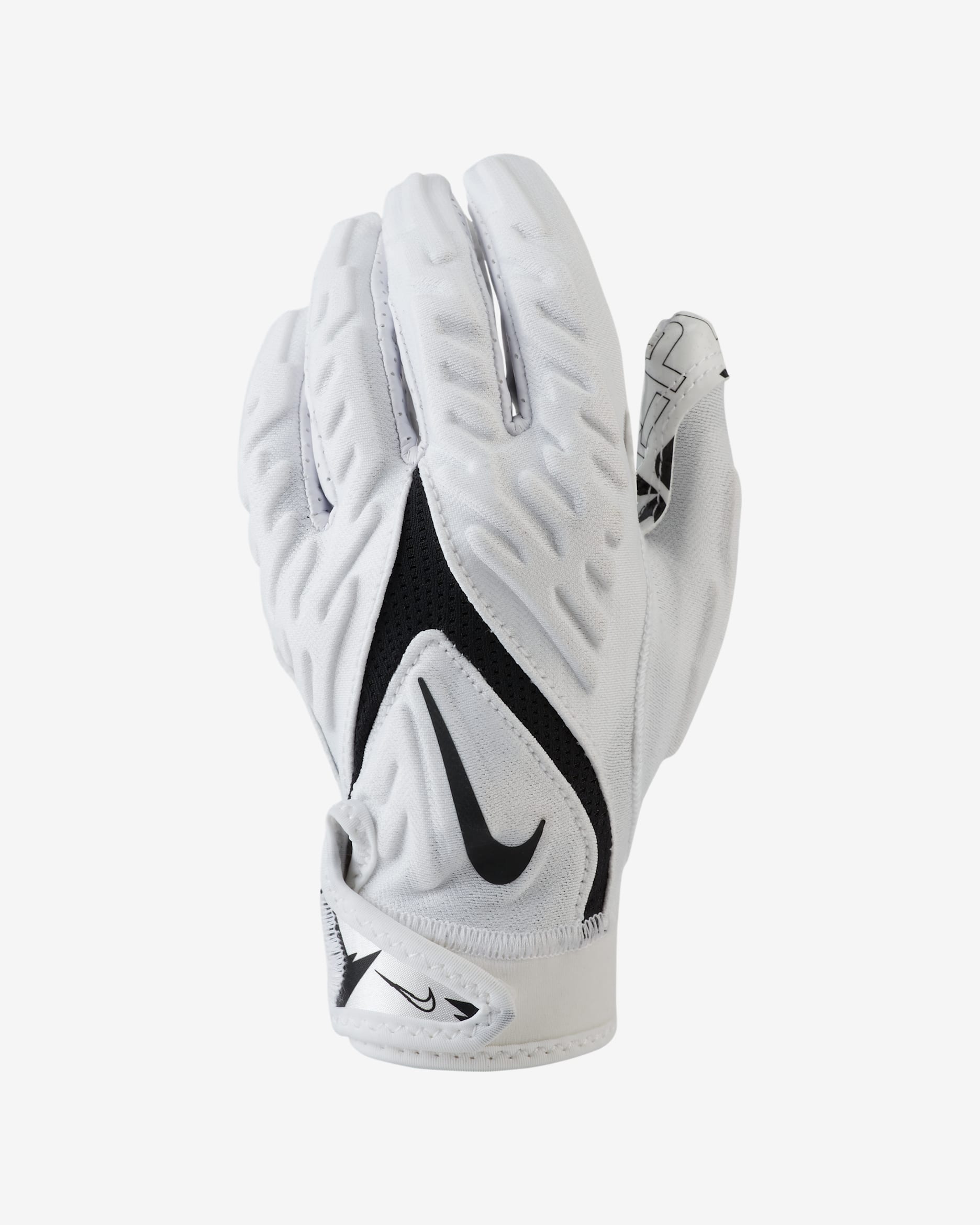 Guantes de fútbol americano para niños Nike Superbad - Blanco/Negro