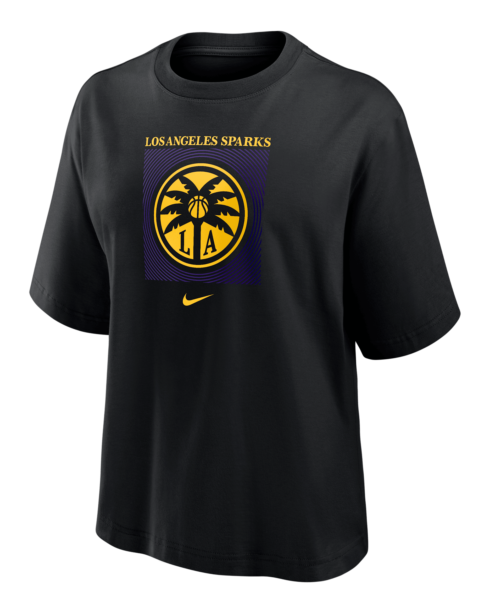 Los Angeles Sparks Women's Nike WNBA Boxy T-Shirt - Black