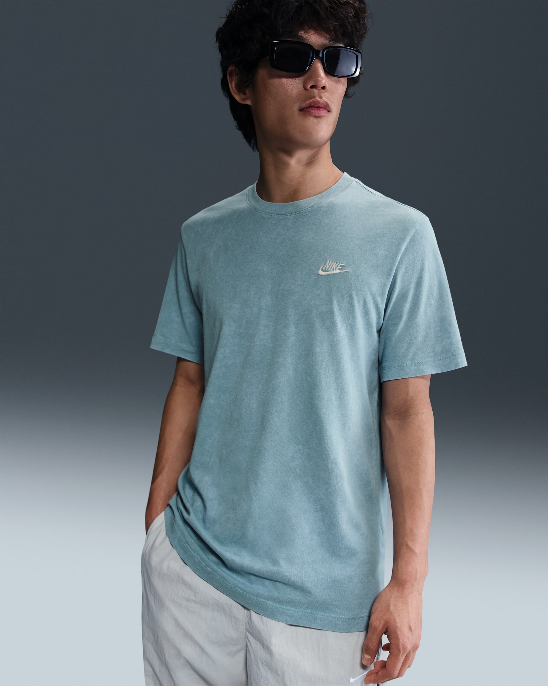 ナイキ スポーツウェア メンズ Tシャツ - デニムターコイズ