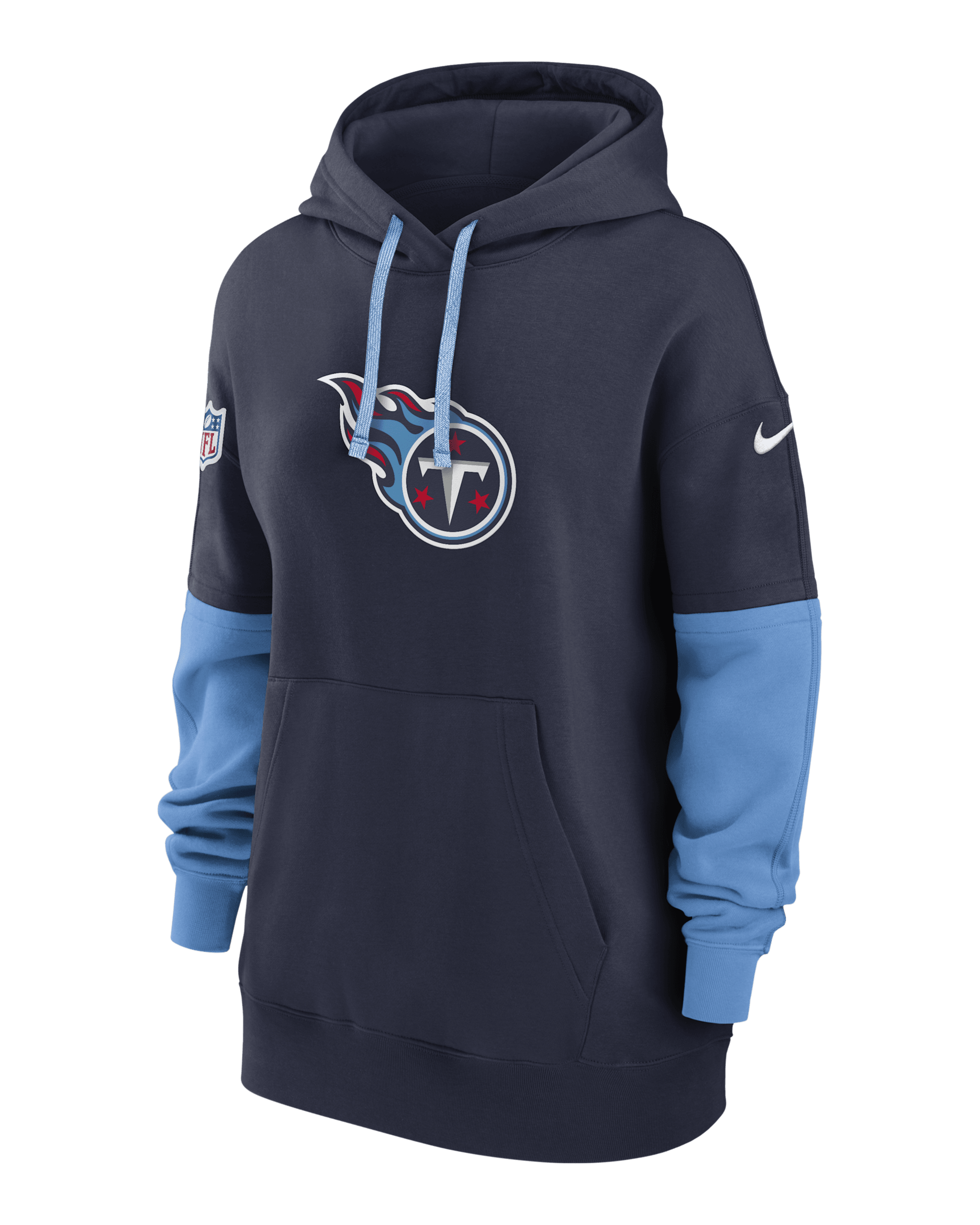 Tennessee Titans Sideline Essential Women's Nike NFL Pullover Hoodie - Navy