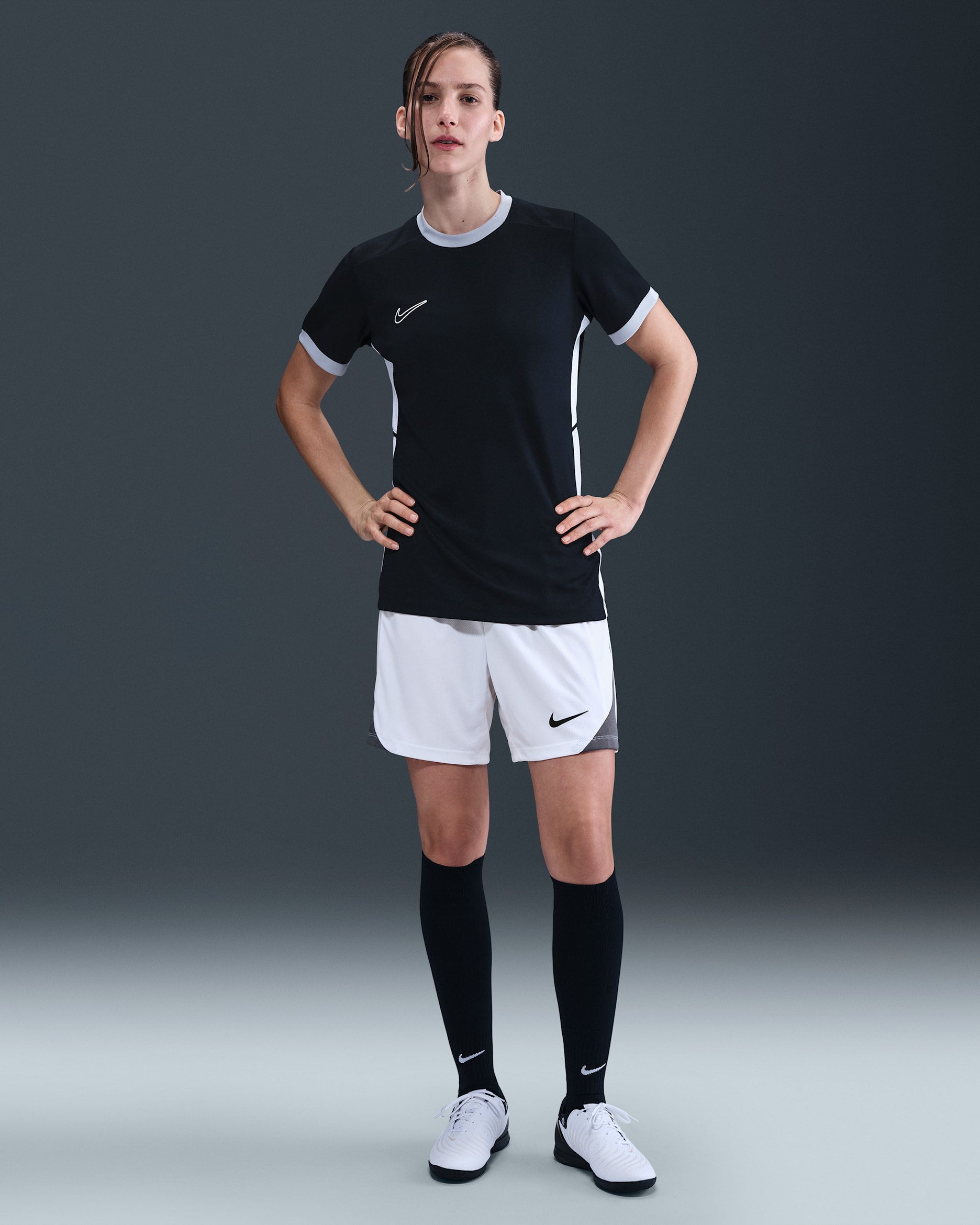 Nike Strike Women's Dri-FIT Soccer Shorts - White/Iron Grey/Black