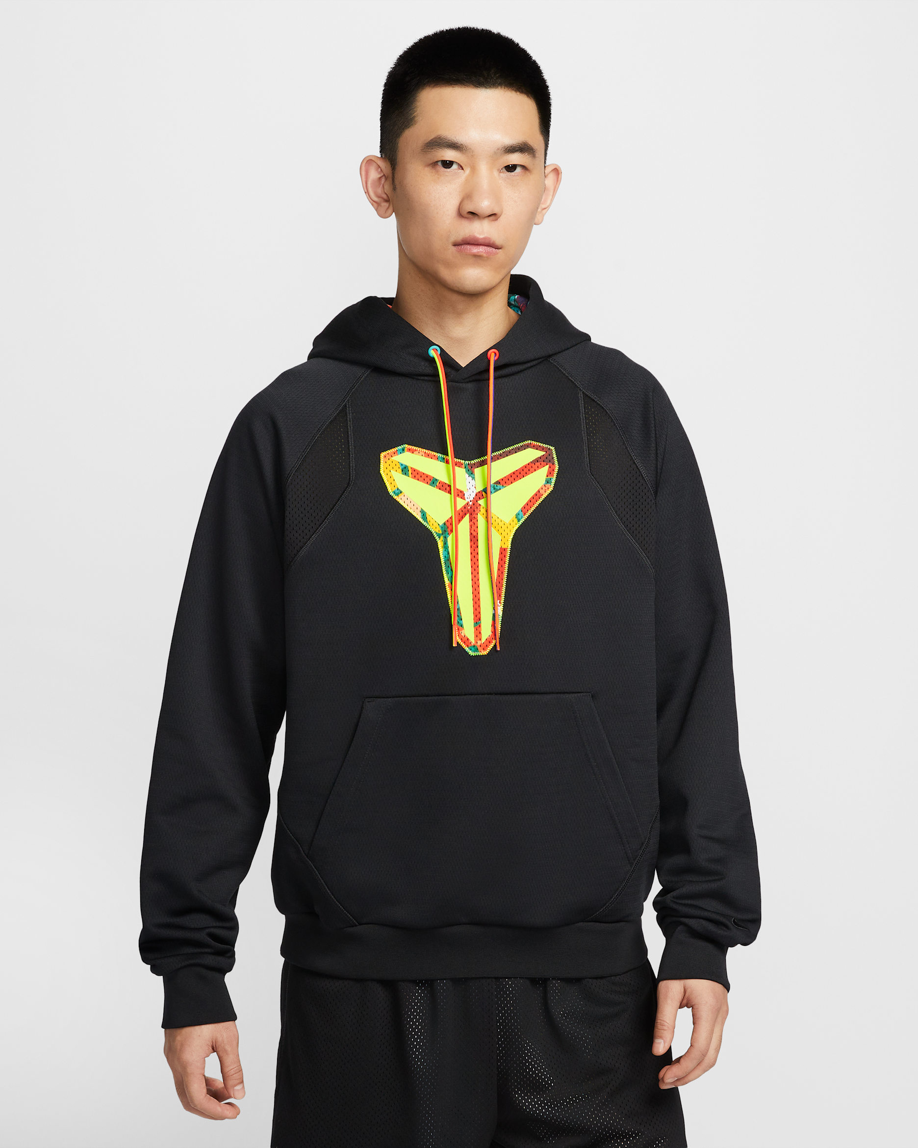 เสื้อมีฮู้ดแบบสวม Therma-FIT Kobe - ดำ/Volt
