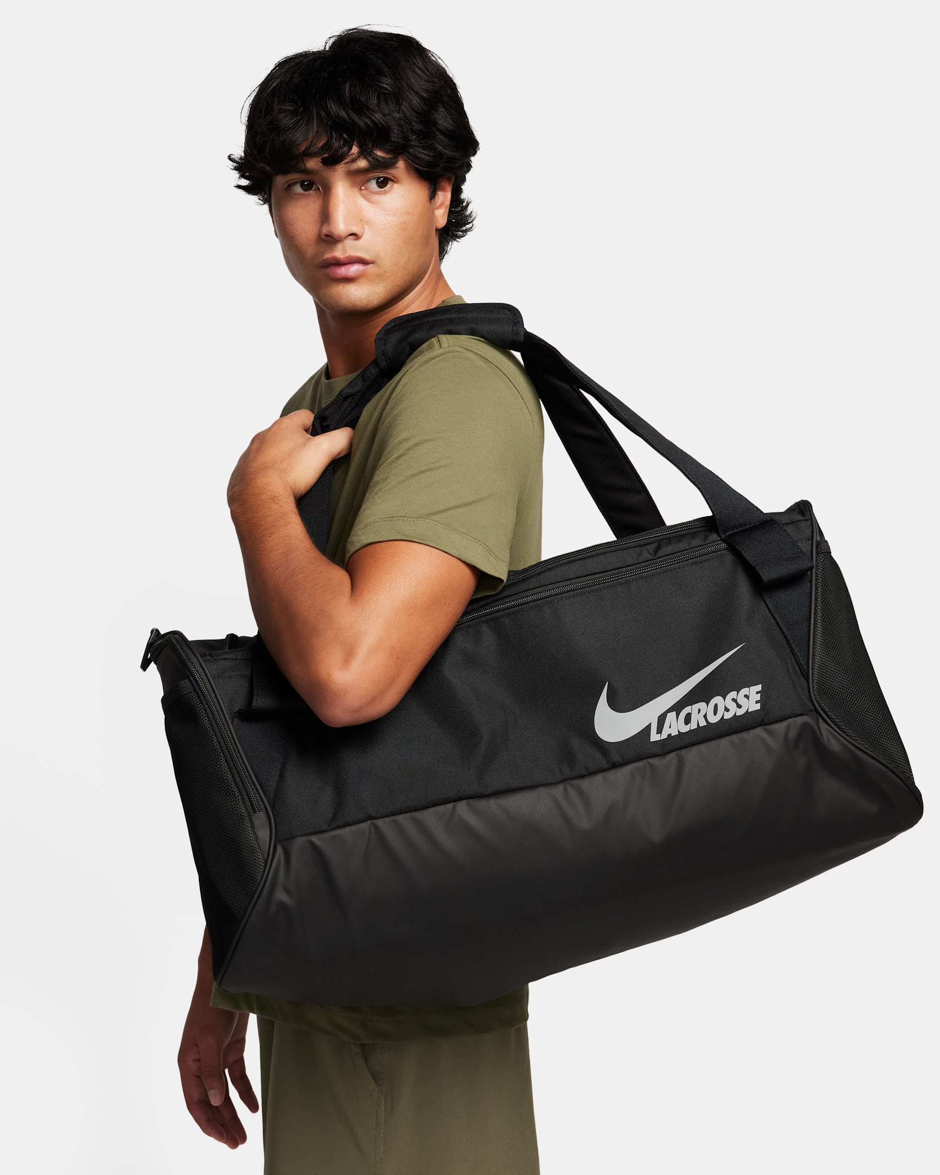 Nike Dodge Lacrosse Duffel Bag (60L) - Black