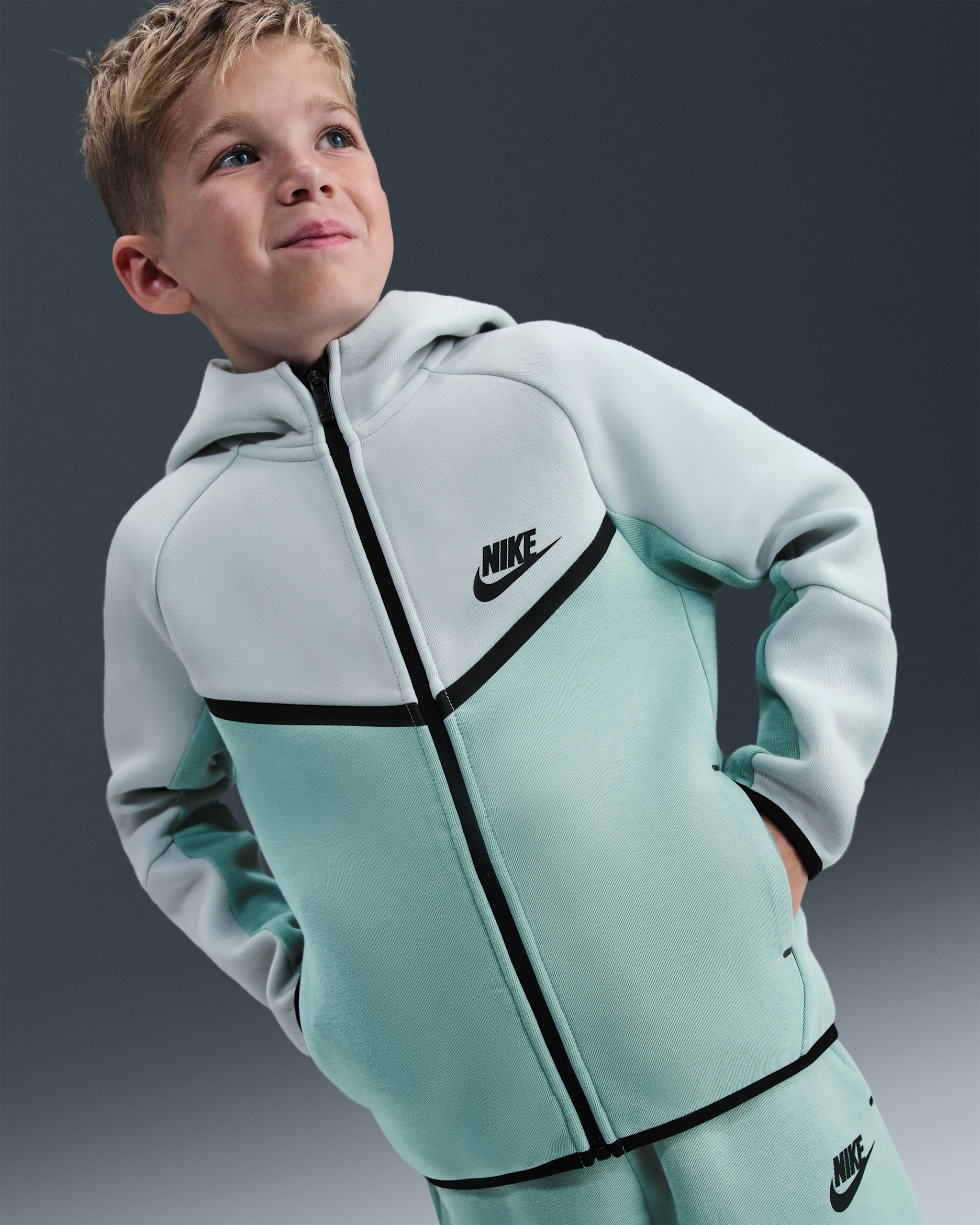 Nike Sportswear Little Kids' Tech Fleece 2-Piece Full-Zip Set