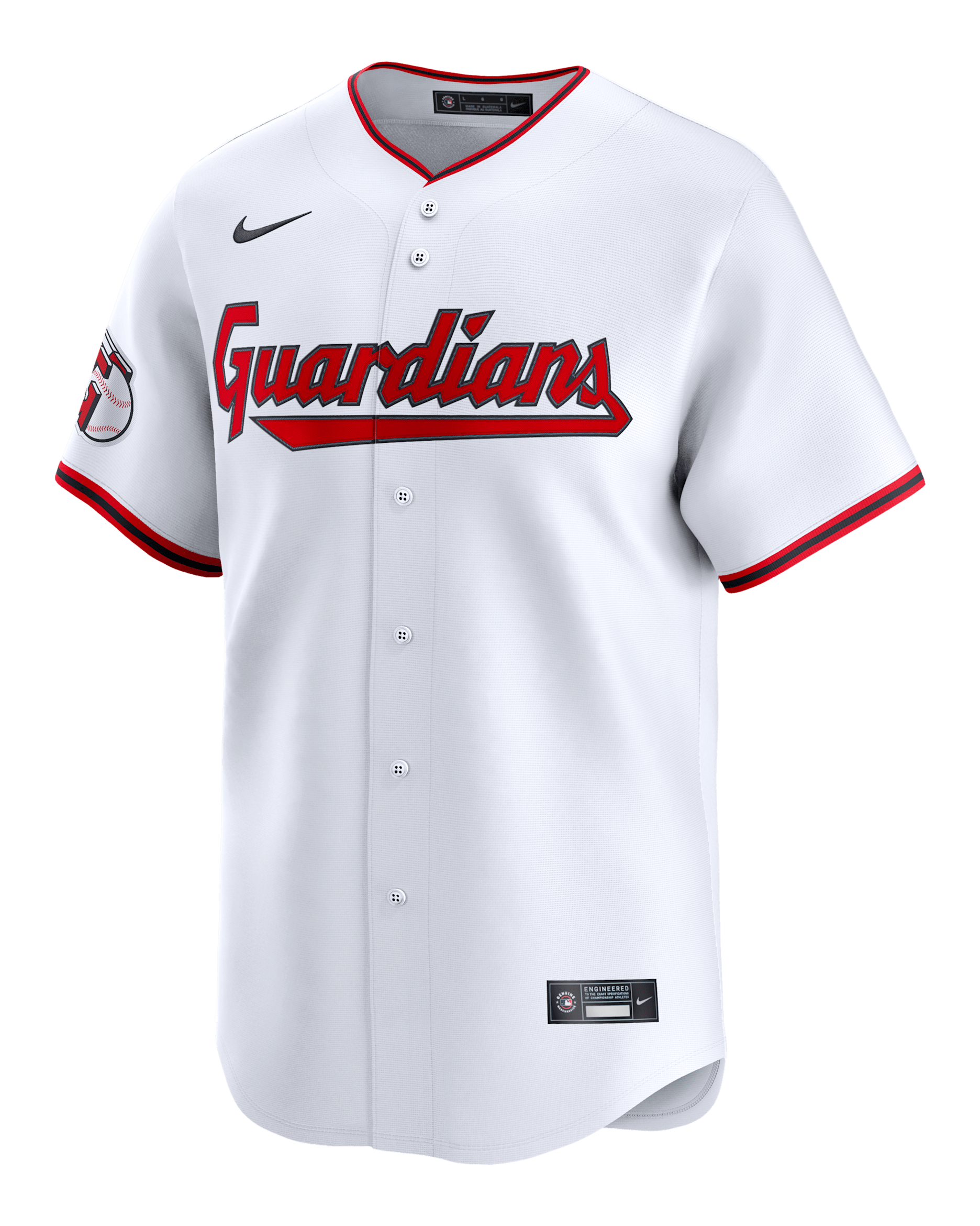Jersey Nike Dri-FIT ADV de la MLB Limited para hombre Bo Naylor Cleveland Guardians - Blanco