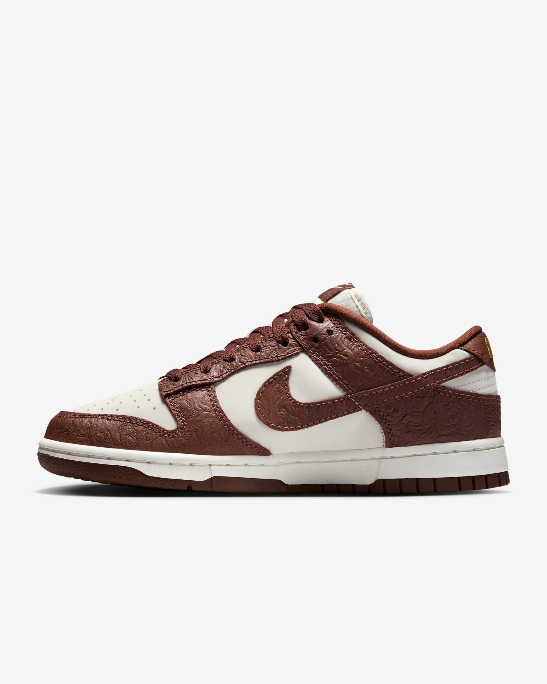 Nike Dunk Low Women's Shoes - Sail/Sail/Metallic Gold/Fauna Brown