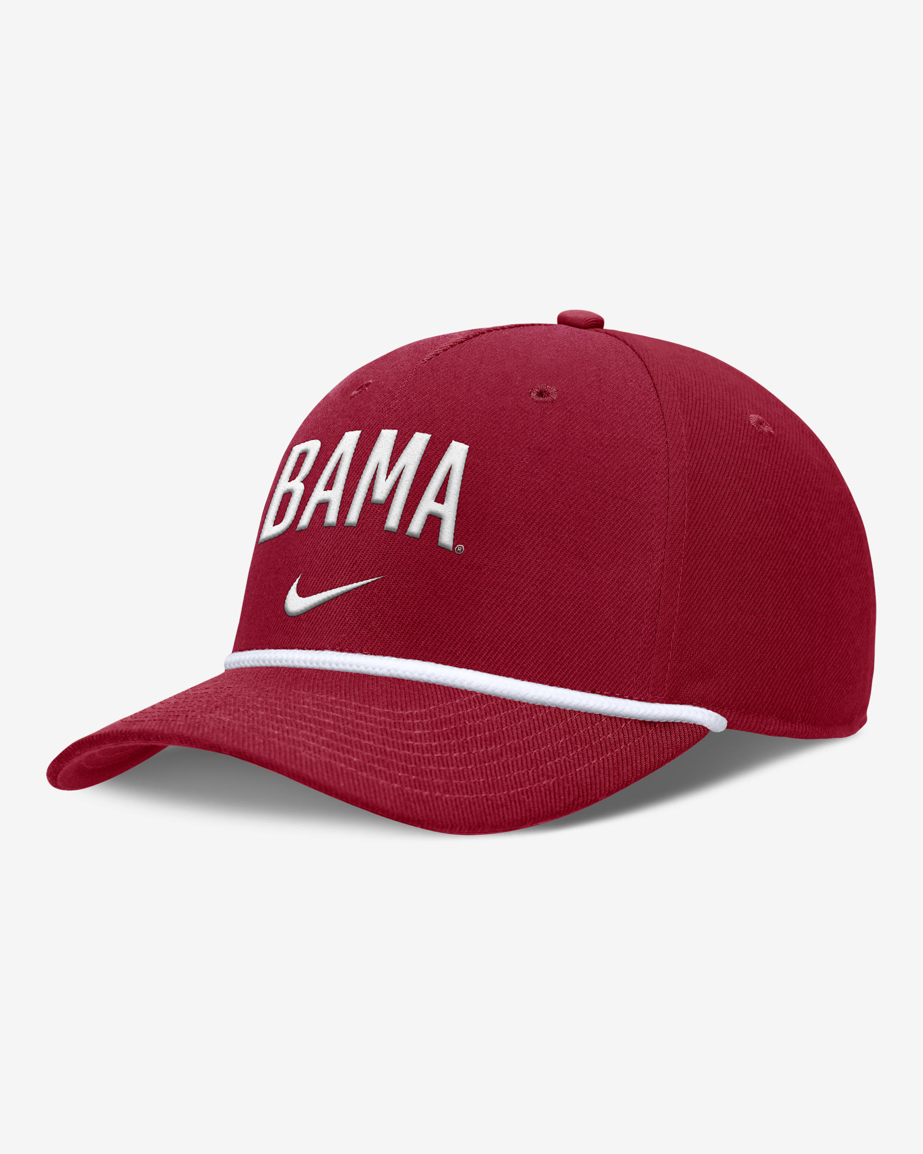 Alabama Primetime Rise Campus Men's Nike College Adjustable Hat - Crimson