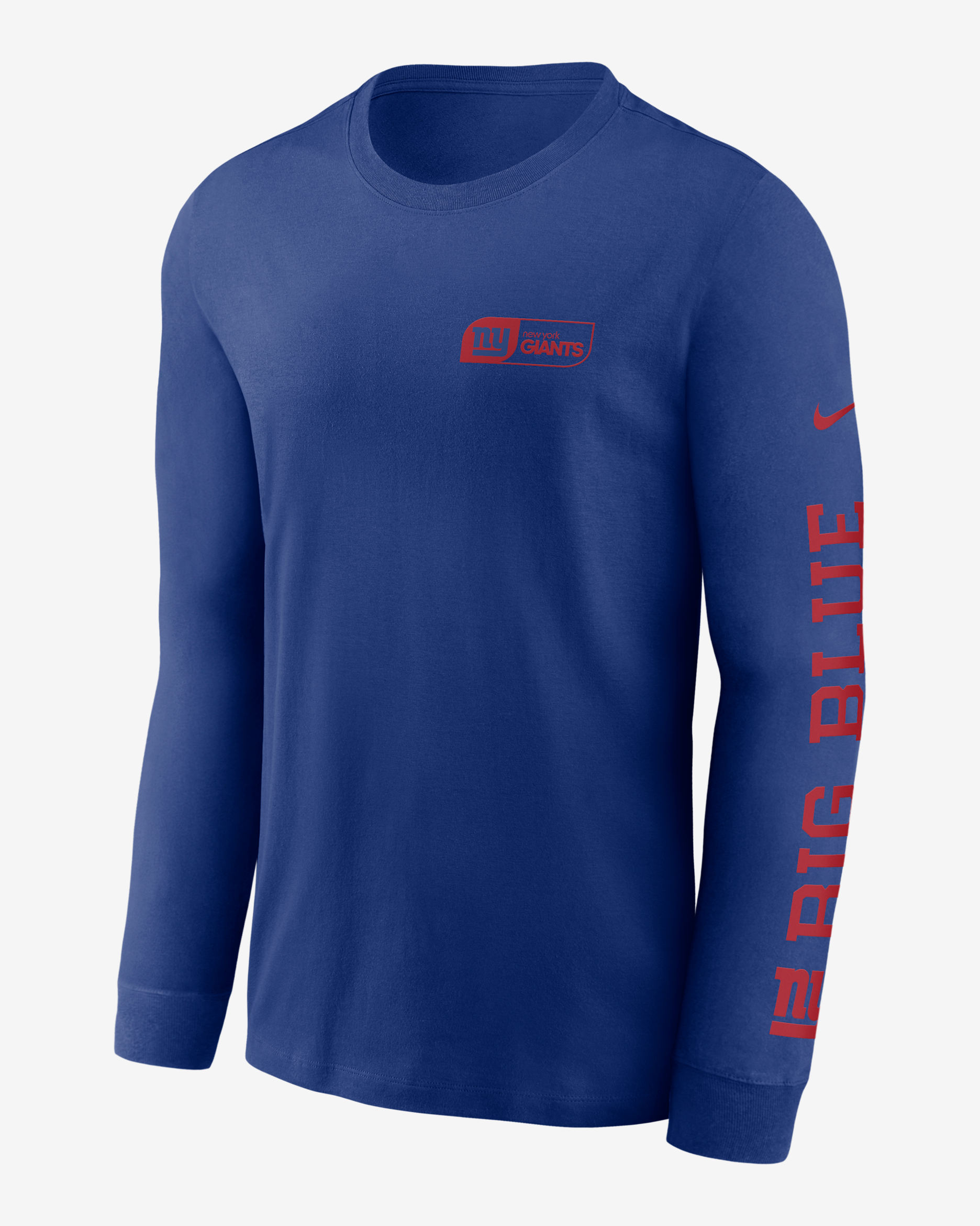 New York Giants All Out Men's Nike NFL Long-Sleeve T-Shirt - Rush Blue