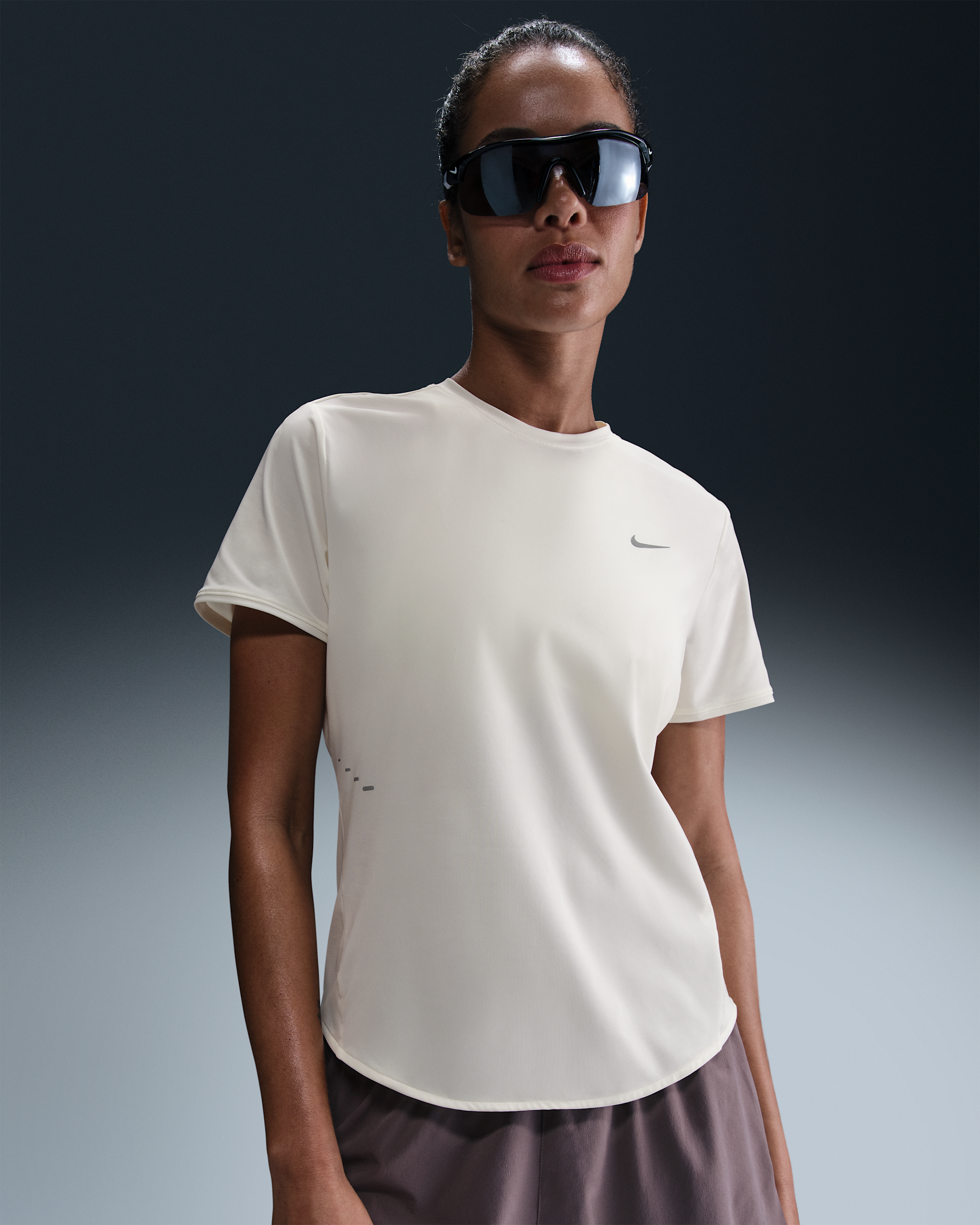 Nike Swift Women's Dri-FIT Short-Sleeve Running Top - Sail
