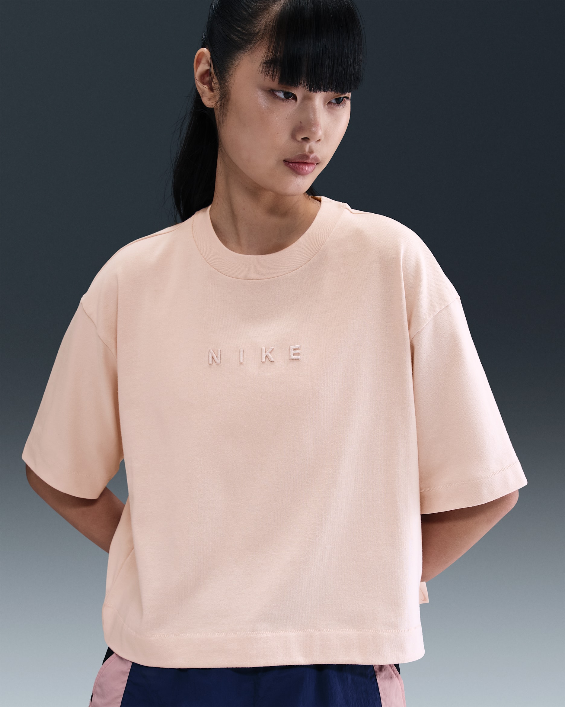 Nike Sportswear Women's Boxy Short-Sleeve T-Shirt - Silt Red