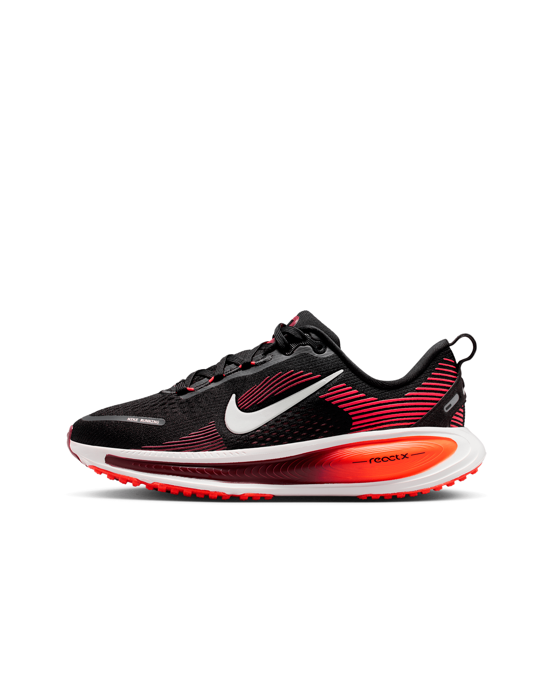 Nike Vomero 18 Older Kids' Road Running Shoes - Black/Bright Crimson/Team Red/Summit White