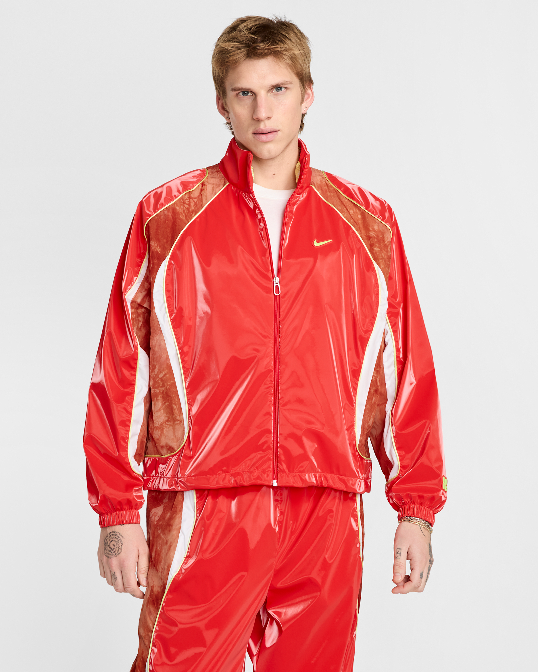 Nike Project F.R.O.G. Jaqueta de xandall - Home - Carmesí clar/Dark Russet/Blanc/Light Lemon Twist