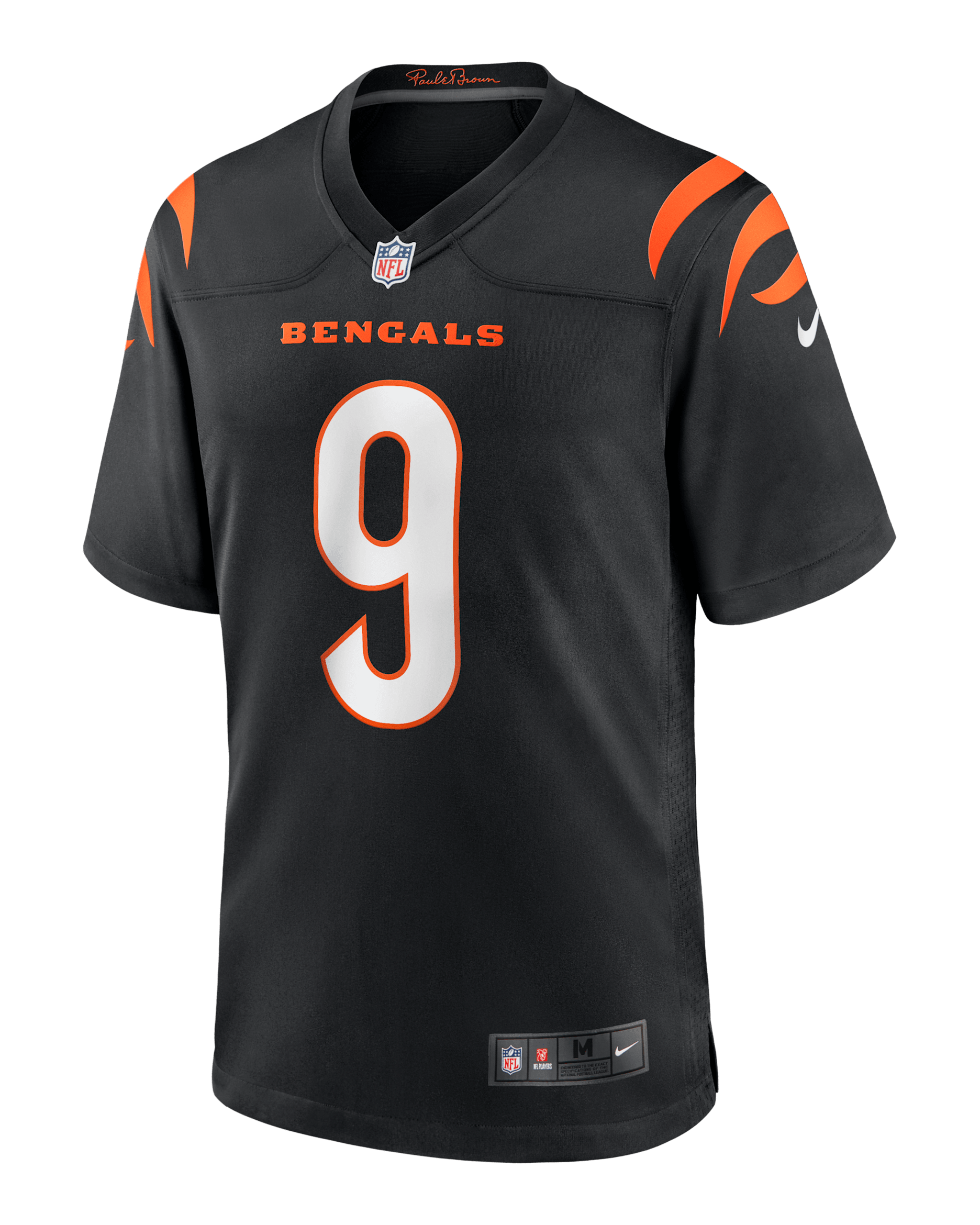 NFL Cincinnati Bengals (Joe Burrow) American football-wedstrijdjersey voor heren - Zwart