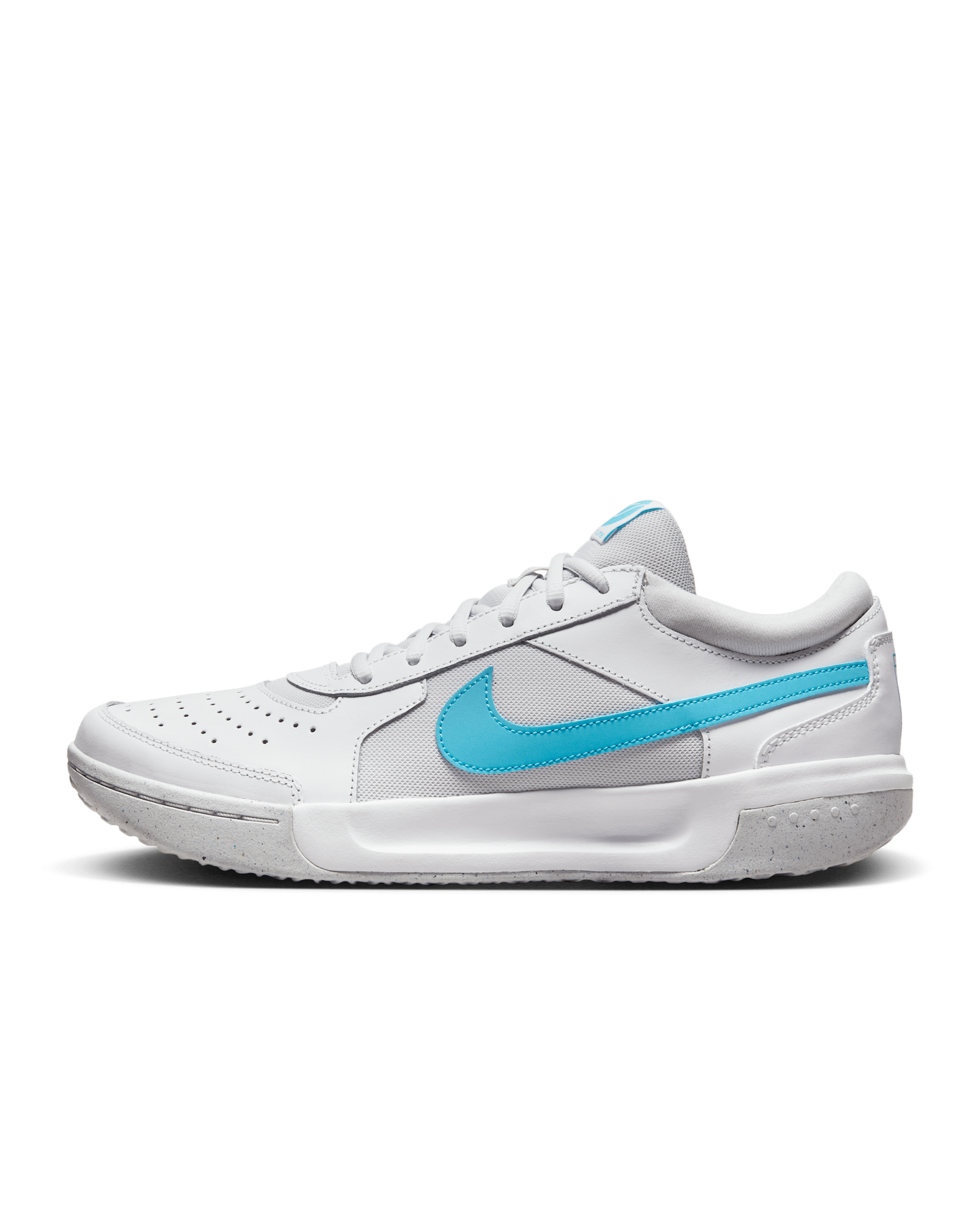 NikeCourt Air Zoom Lite 3 Men's Tennis Shoes - White/Photon Dust/White/Baltic Blue