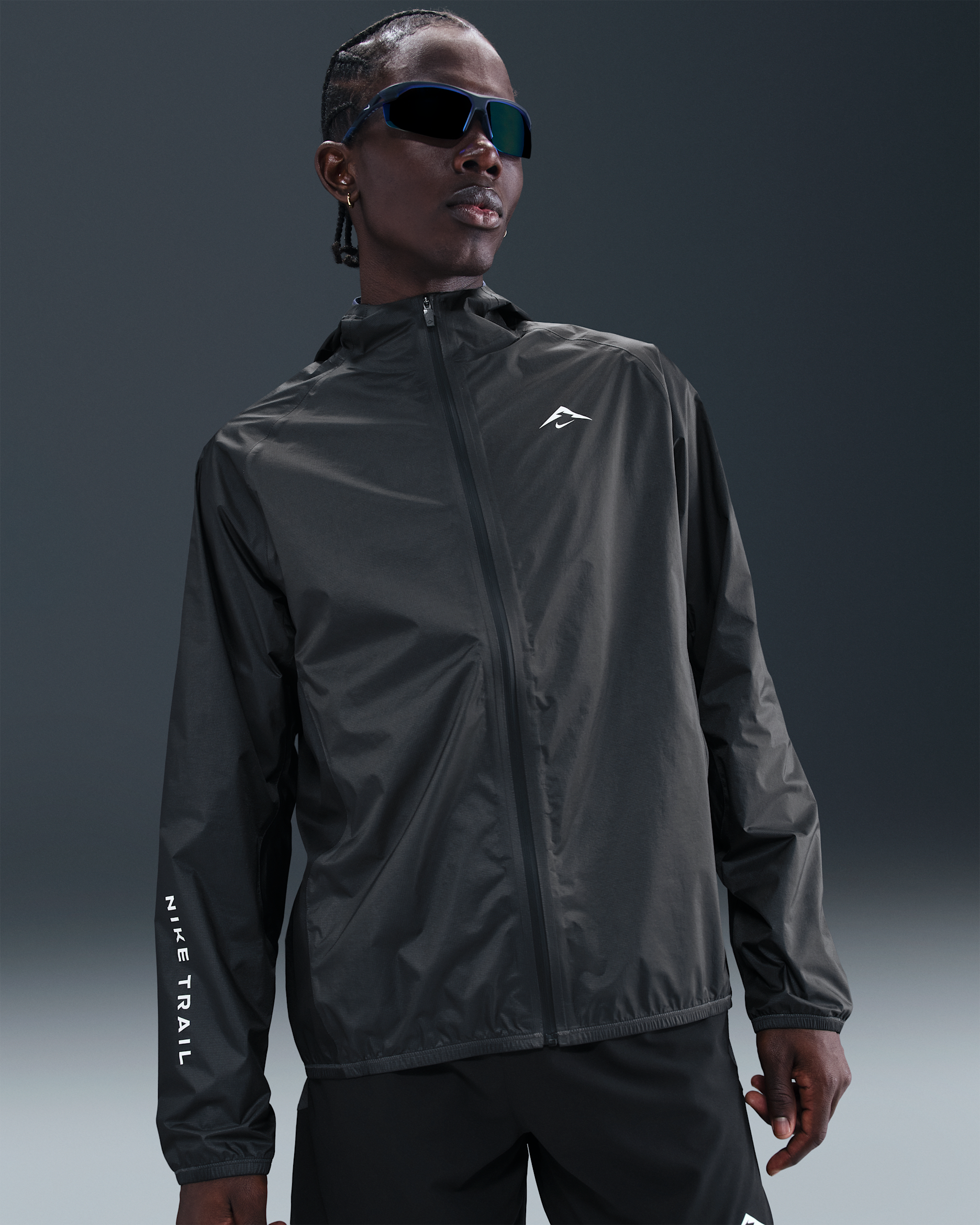 Nike Trailwind Men's Storm-FIT ADV Waterproof Running Jacket - Anthracite/Summit White