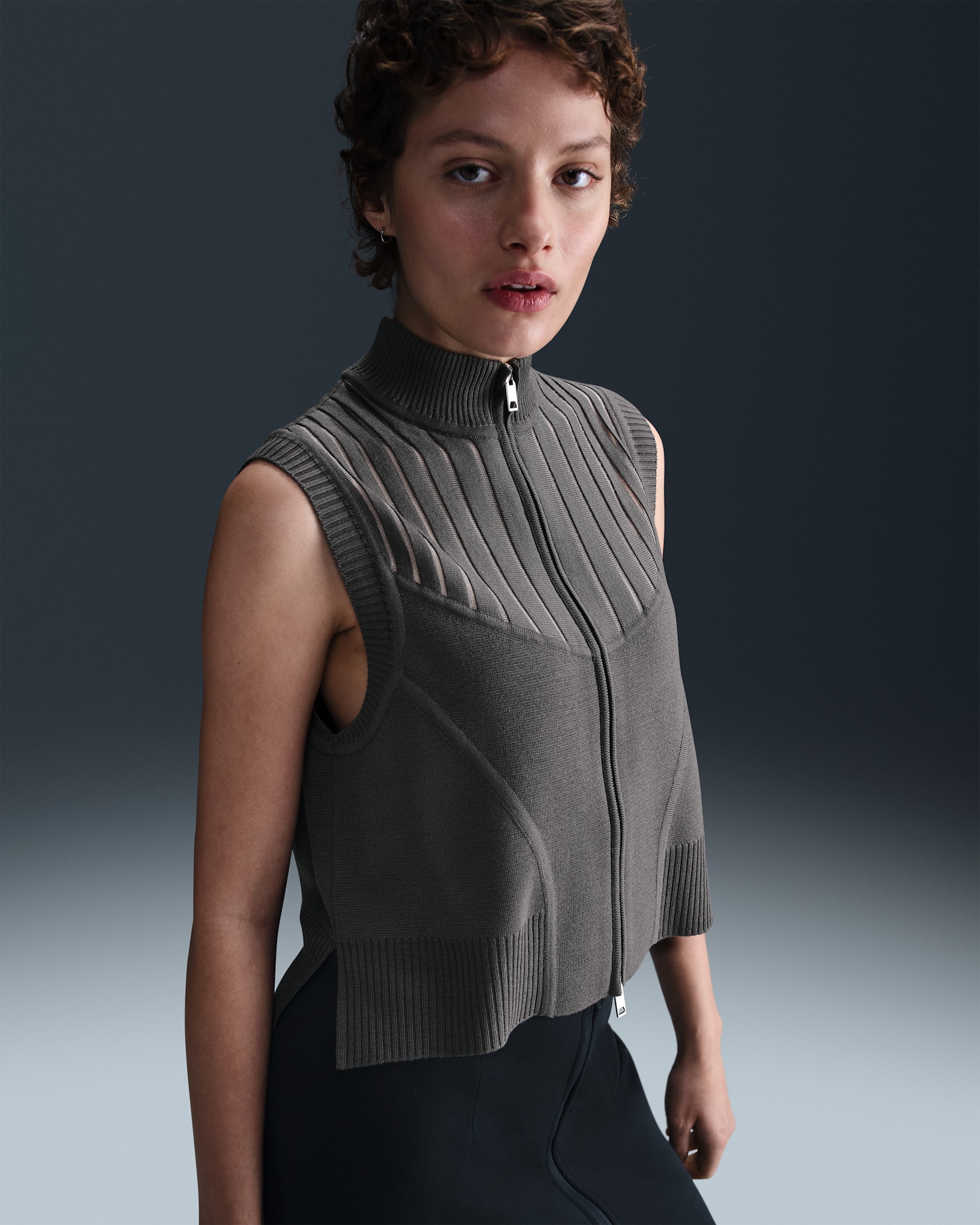 Nike Every Stitch Considered Women's Knit Vest - Midnight Fog/Clear