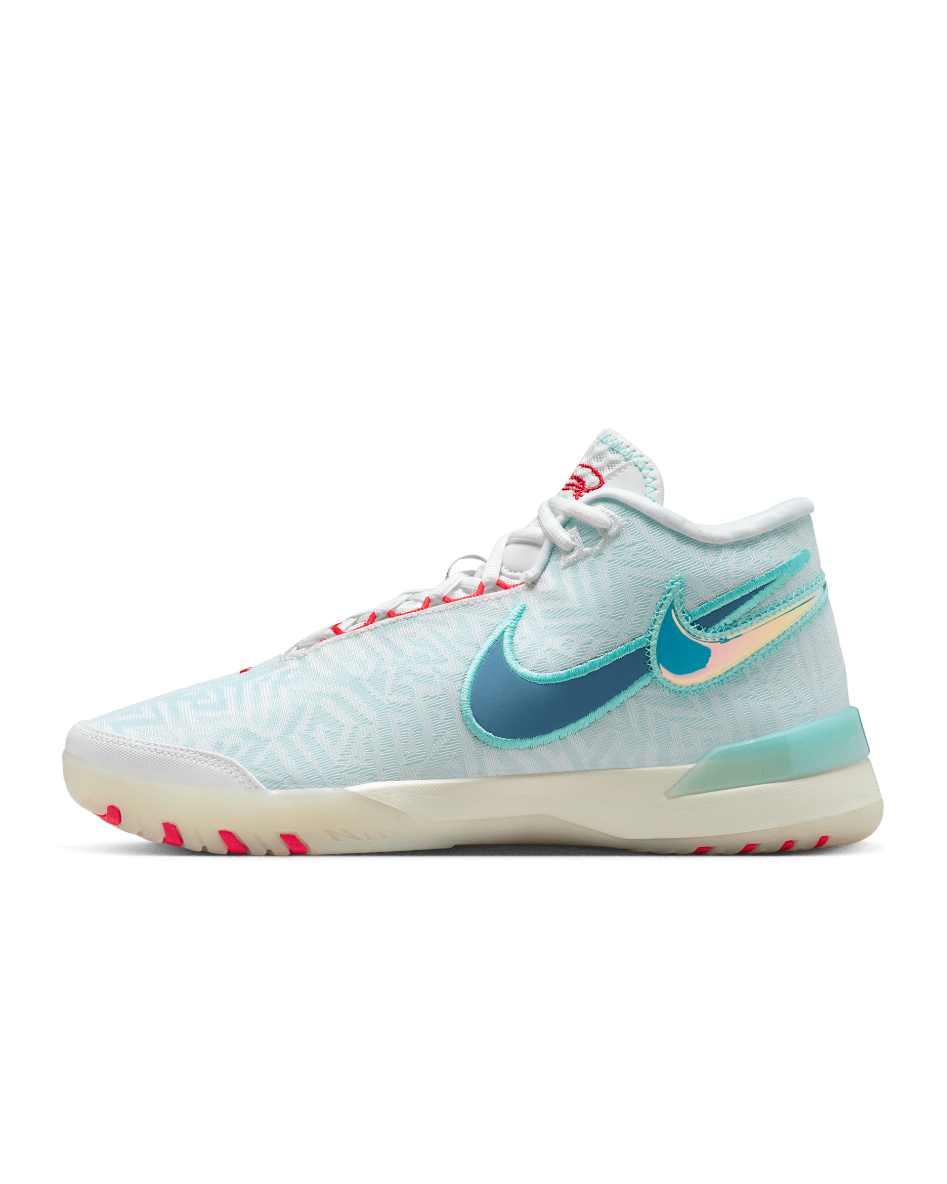 Παπούτσια μπάσκετ LeBron NXXT Genisus - Λευκό/Aurora Green/Siren Red/Aegean Storm