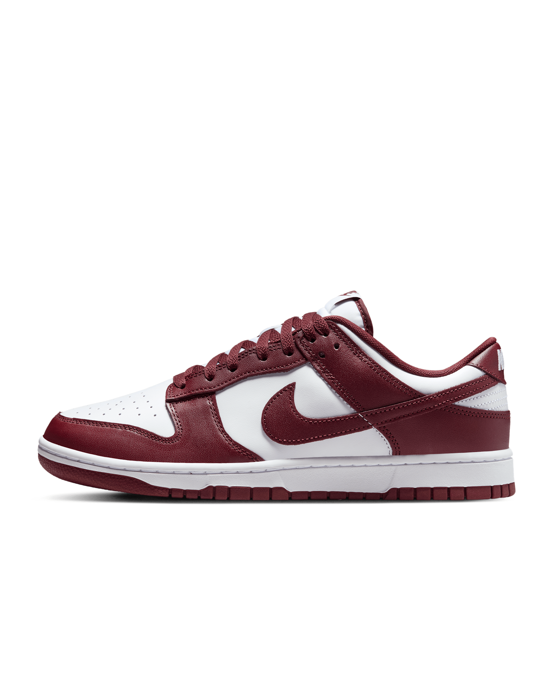 Nike Dunk Low Retro Men's Shoes - White/Gym Red/Redwood