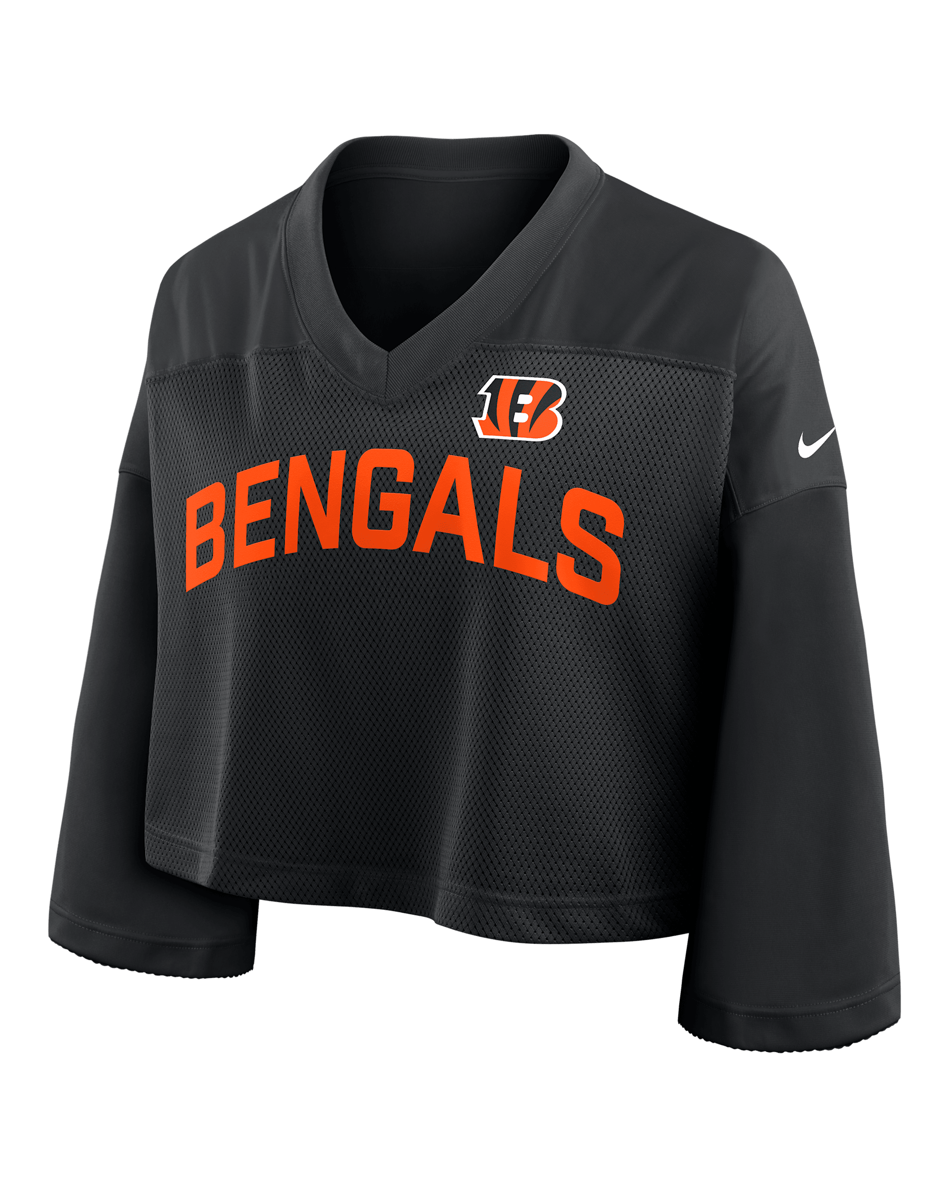 Cincinnati Bengals Wide Receiver Jersey Fashion Women's Nike Dri-FIT NFL Cropped Top - Black