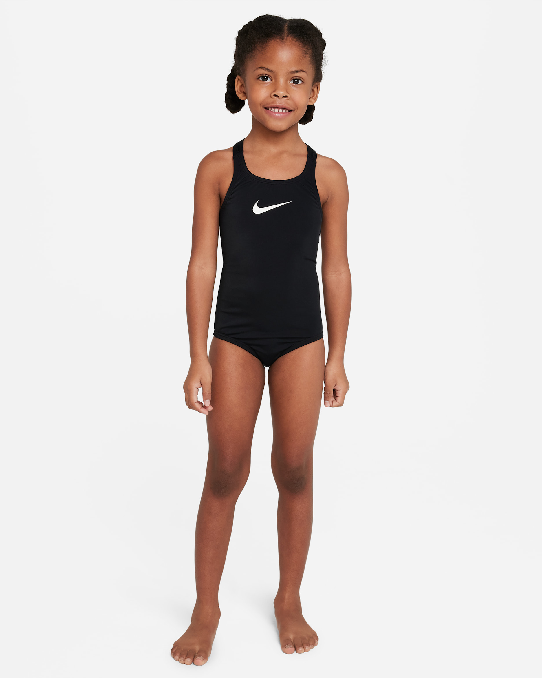 Nike Swim Essential Little Kids' (Girls') Racerback 1-Piece Swimsuit - Black