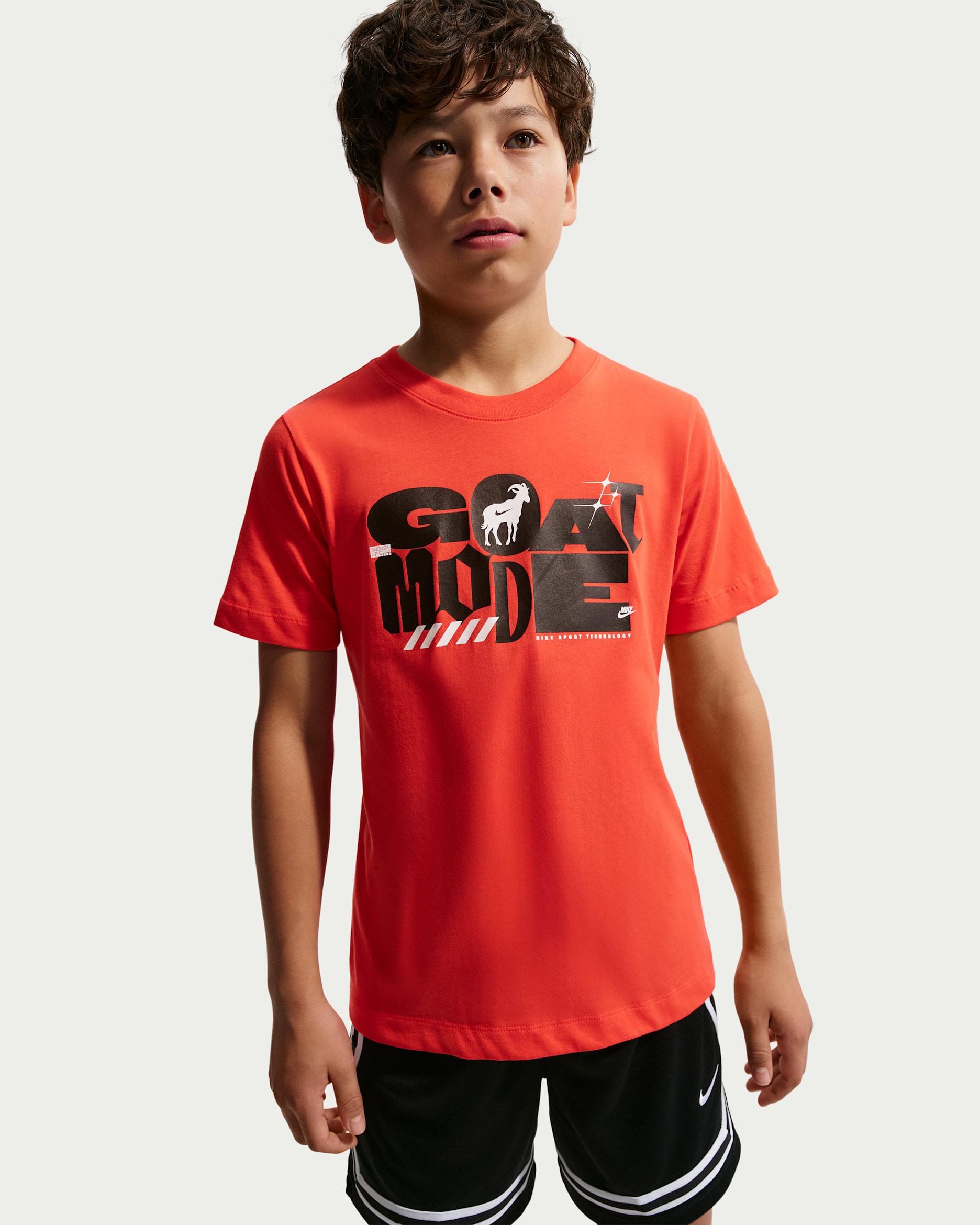 Nike Sportswear Big Kids' T-Shirt - Light Crimson