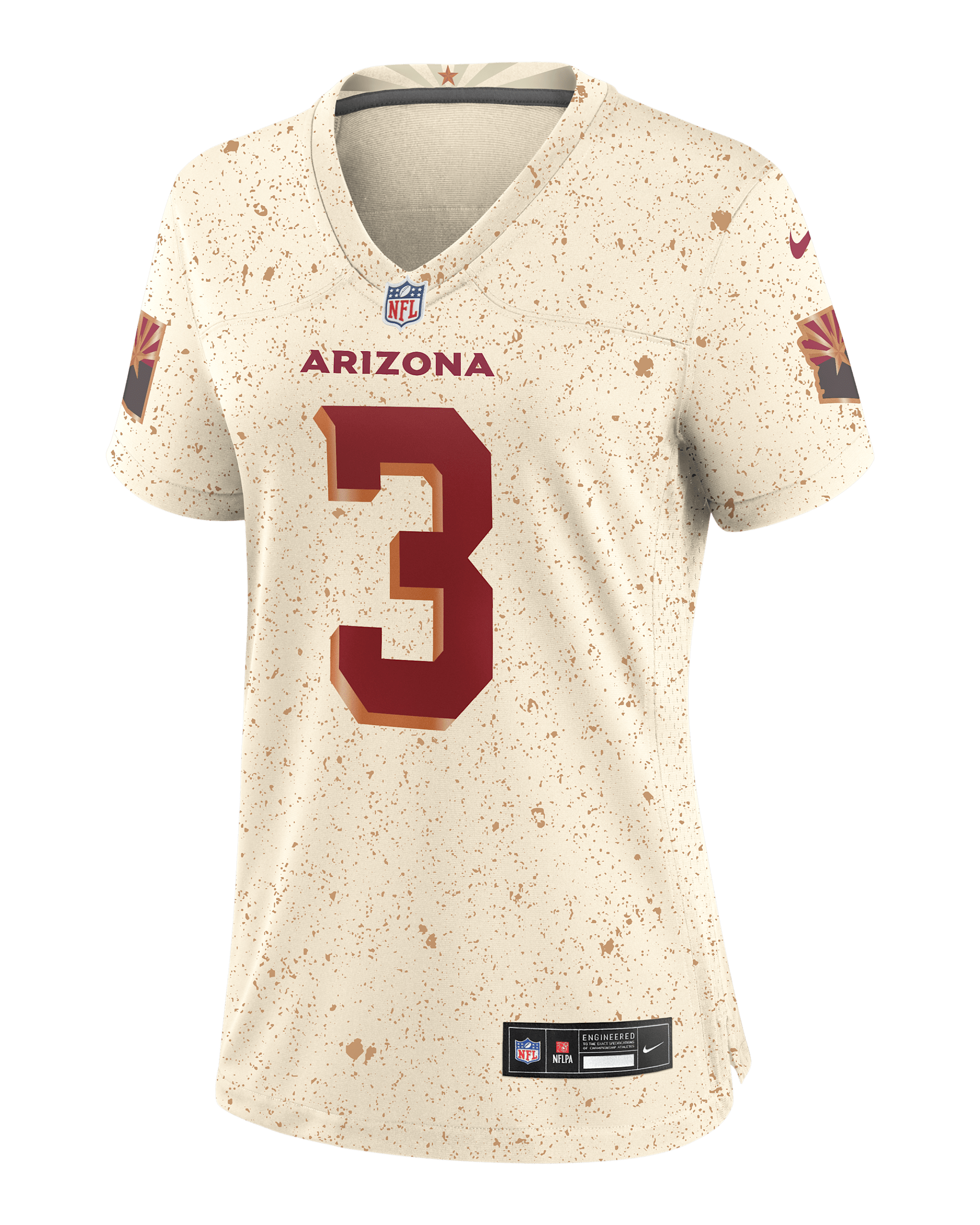 Jersey Nike de la NFL Game para mujer Budda Baker Arizona Cardinals Rivalries Collection - Natural