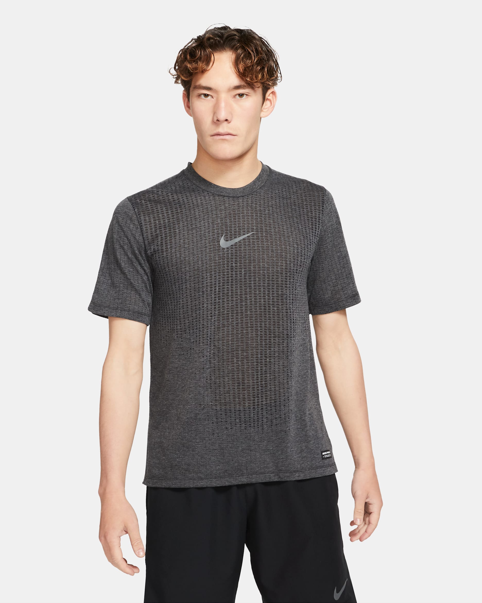 Nike Pro Dri-FIT ADV Men's Short-Sleeve Top - Black/Iron Grey
