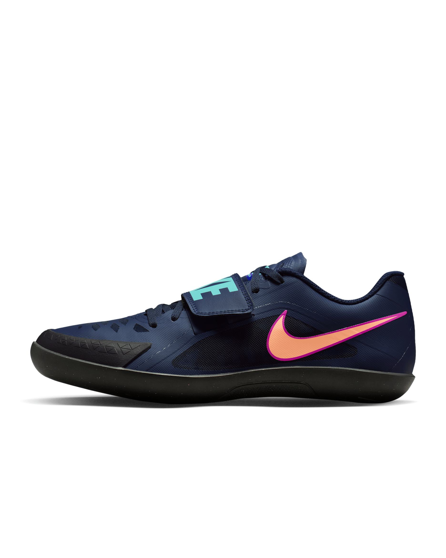Tenis para lanzamiento en pista y campo Nike Zoom Rival SD 2 - Obsidiana/Hipervioleta/Hiperturquesa/Naranja pulso