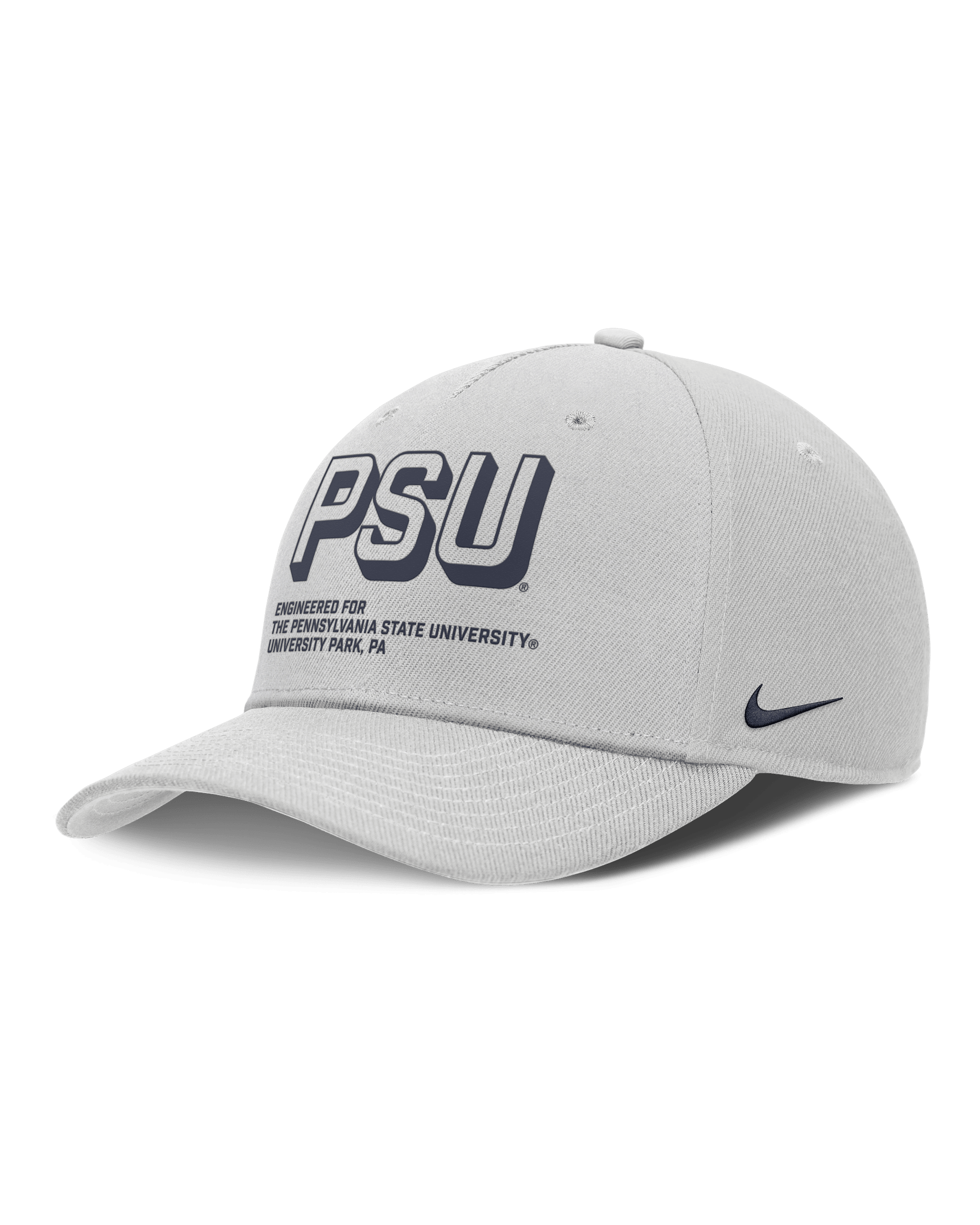 Penn State On-Field Primetime Rise Men's Nike College Adjustable Hat - Grey