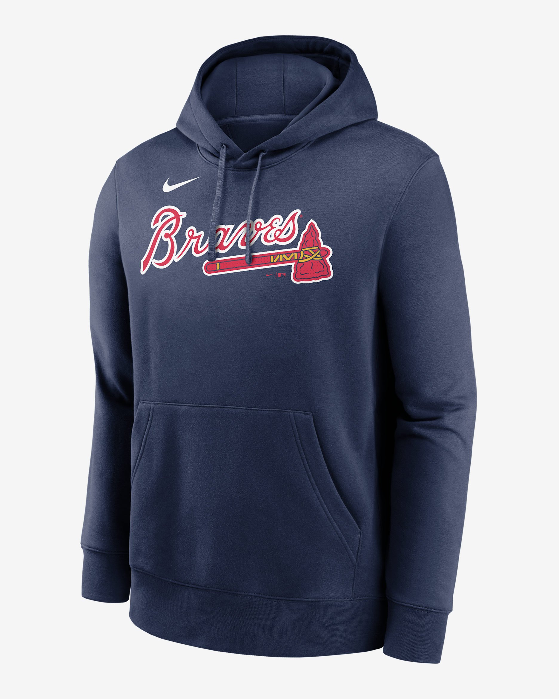 Sudadera con gorro sin cierre Nike de la MLB para hombre Ronald Acuña Jr. Atlanta Braves Club - Azul