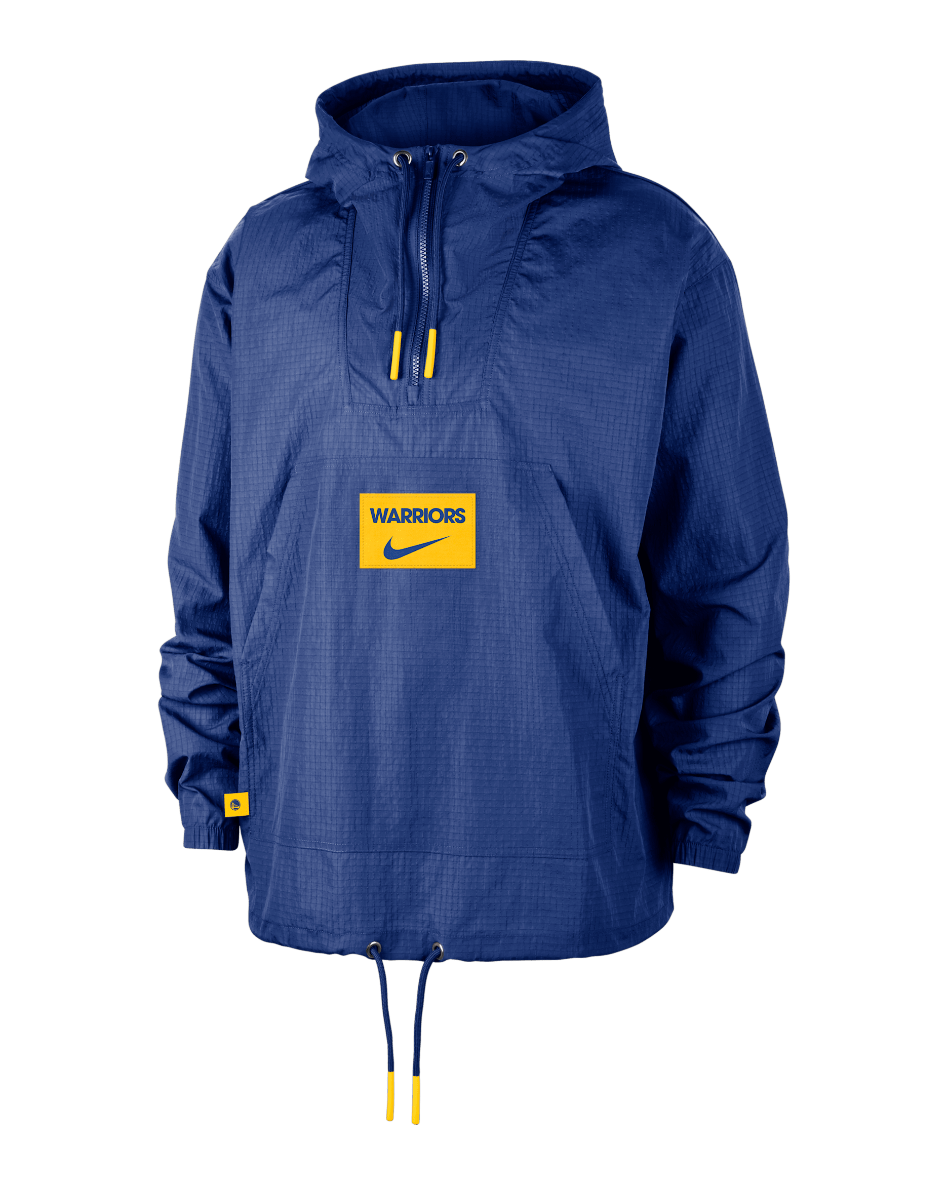Golden State Warriors Club Courtside Men's Nike NBA Anorak - Rush Blue/Amarillo/Rush Blue