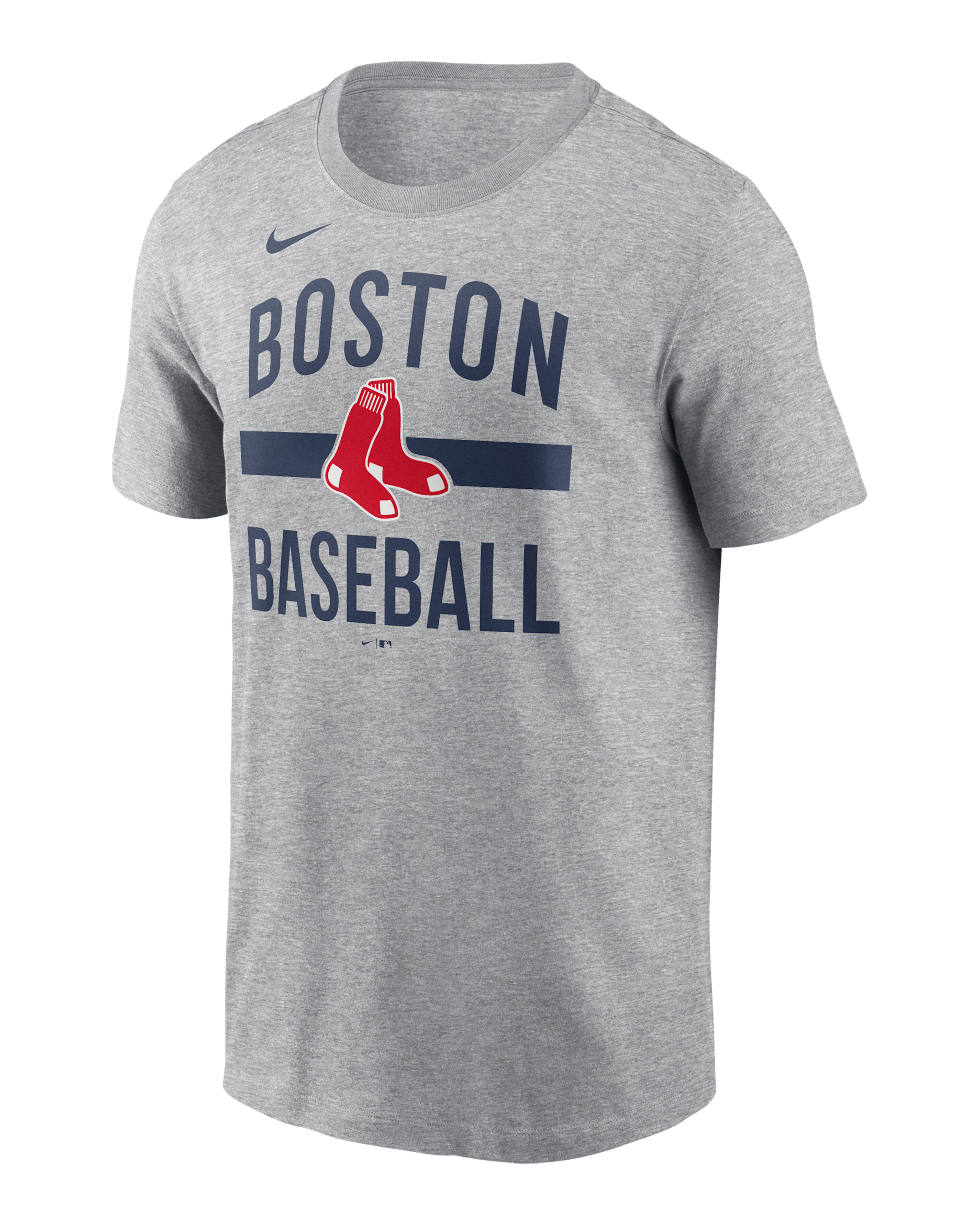 Boston Red Sox Arched Men's Nike MLB T-Shirt - Dark Grey Heather