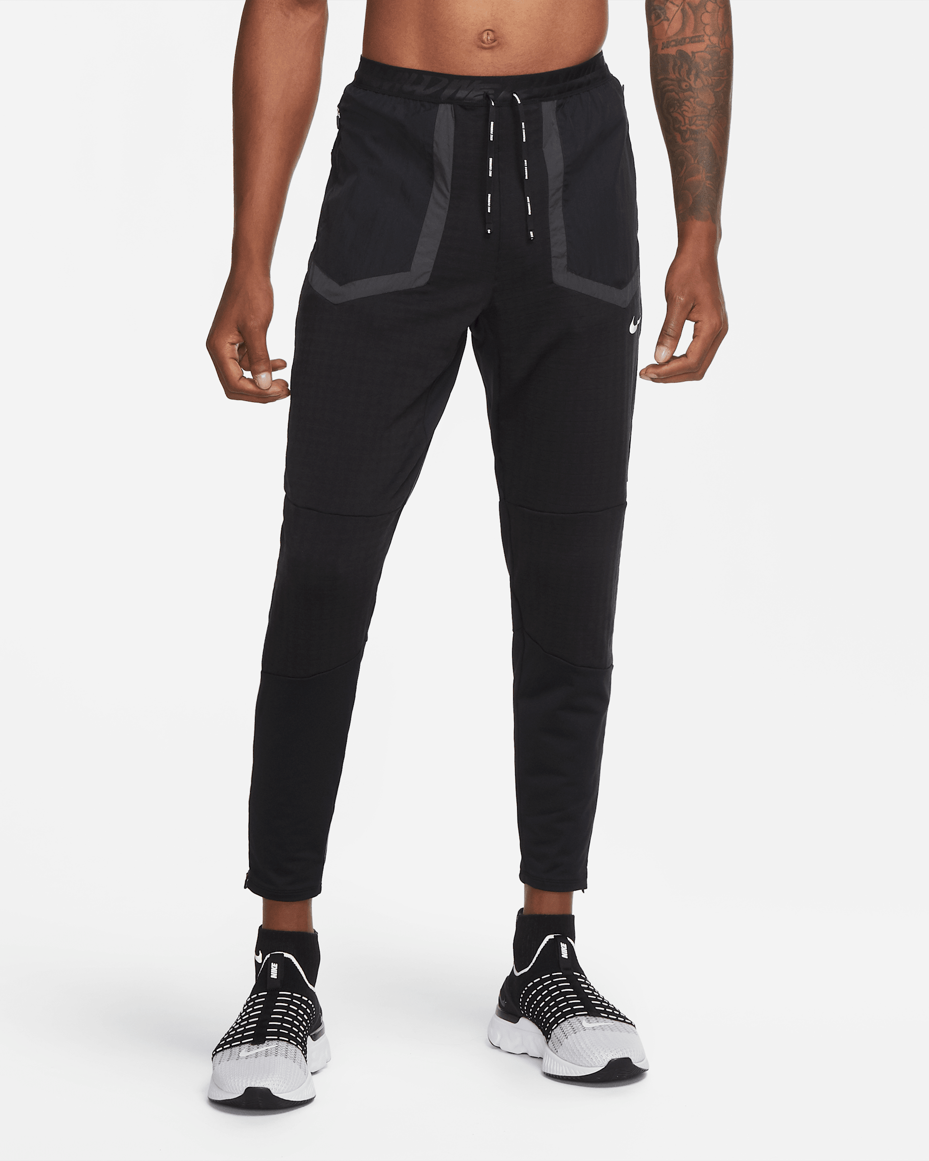 Nike Phenom Elite Wild Run Men's Running Trousers - Black/Dark Smoke Grey