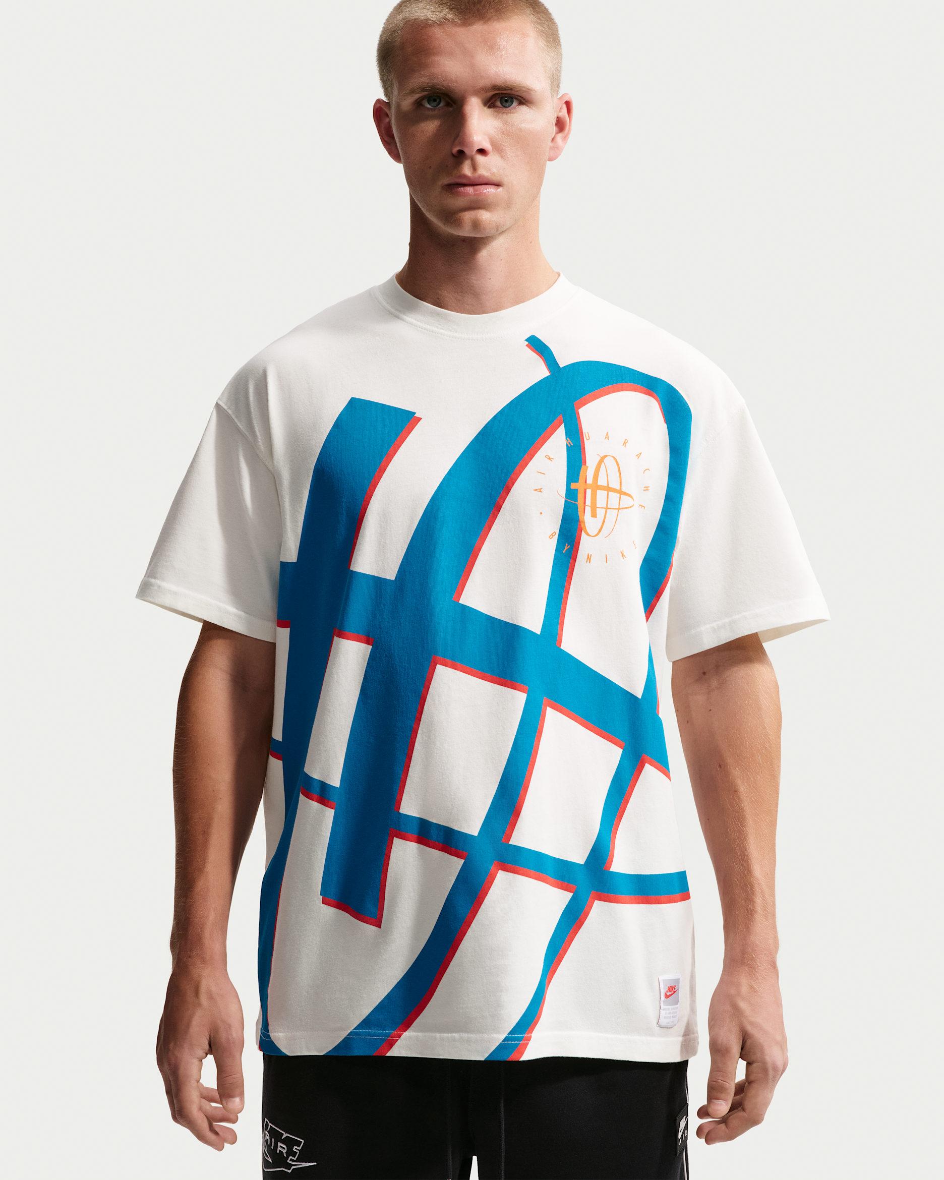 Playera Max90 para hombre Nike Sportswear - Vela/Rojo chile