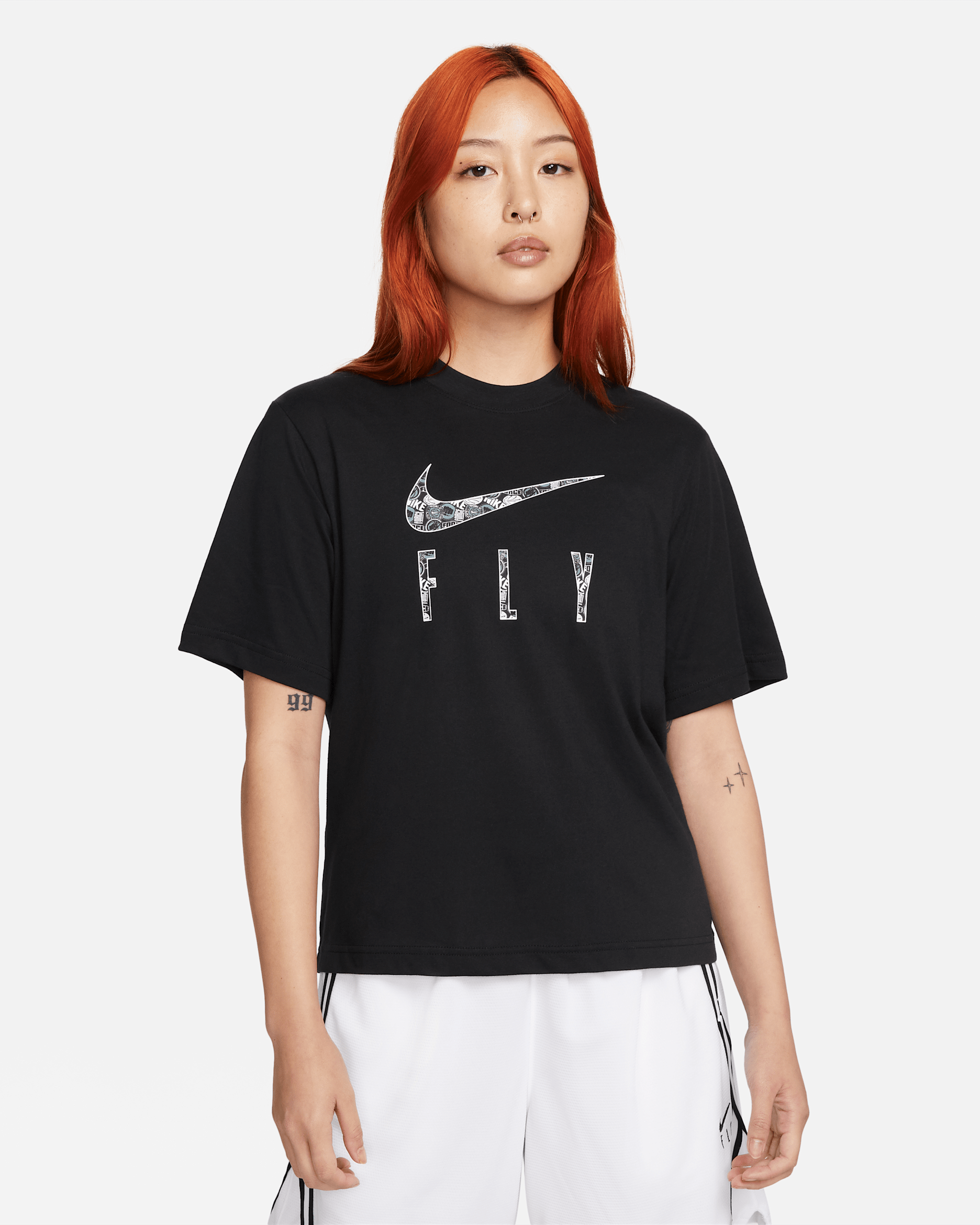 Nike Dri-FIT Swoosh Fly Women's T-Shirt - Black