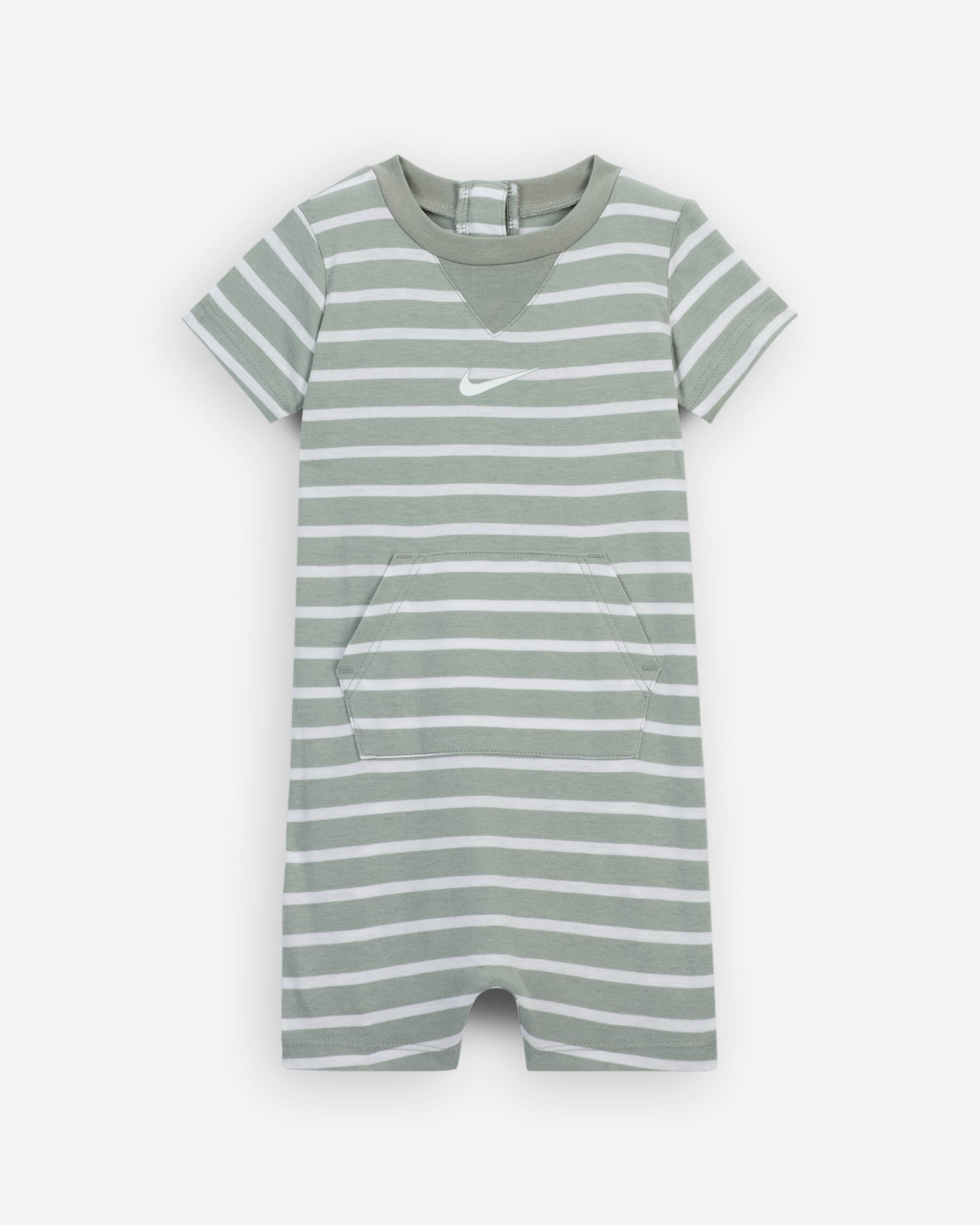 Nike Essentials Baby (0-9M) Short Sleeve Romper - Mica Green