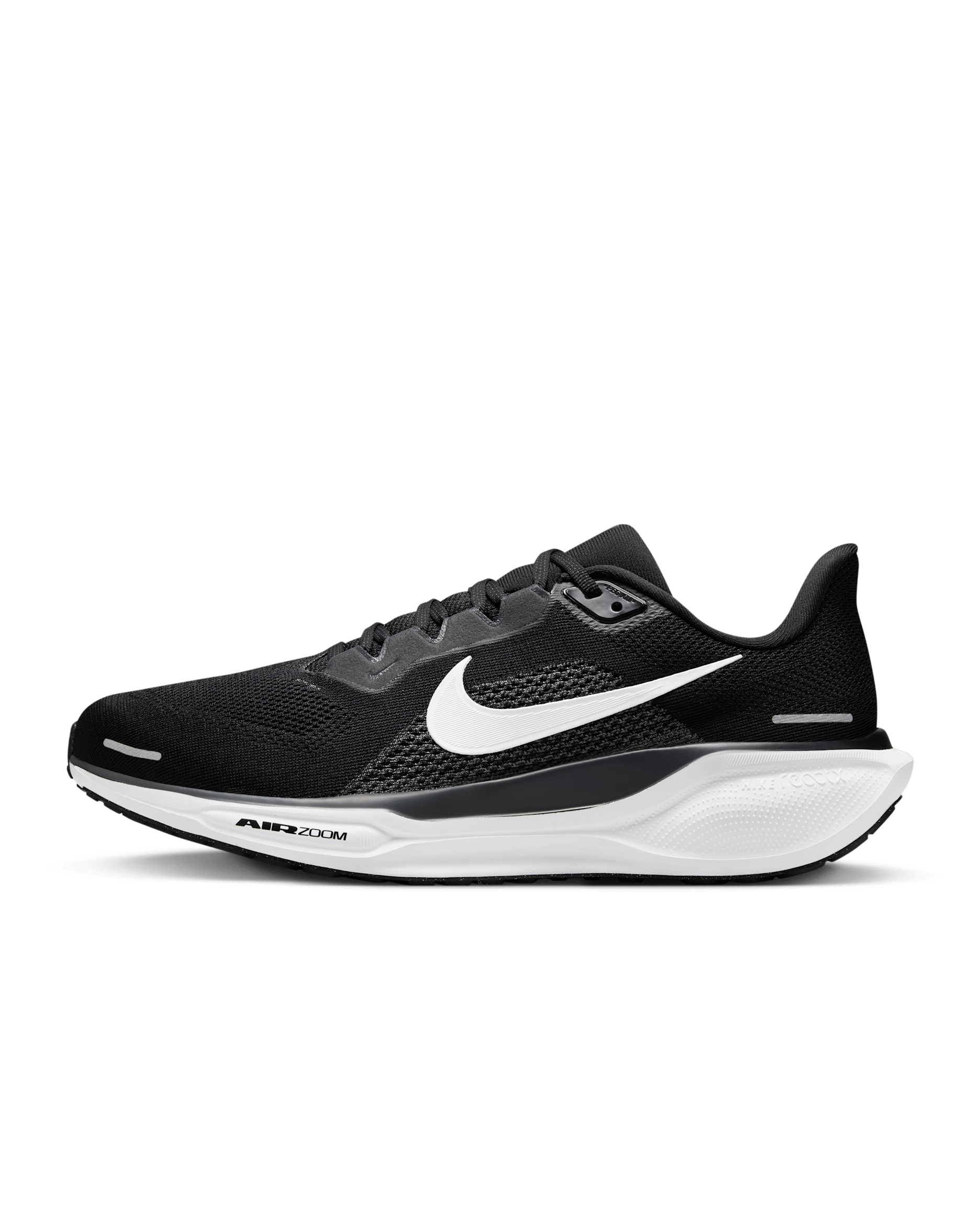 Nike Pegasus 41 Straßenlaufschuh (Herren, extraweit) - Schwarz/Anthracite/Weiß
