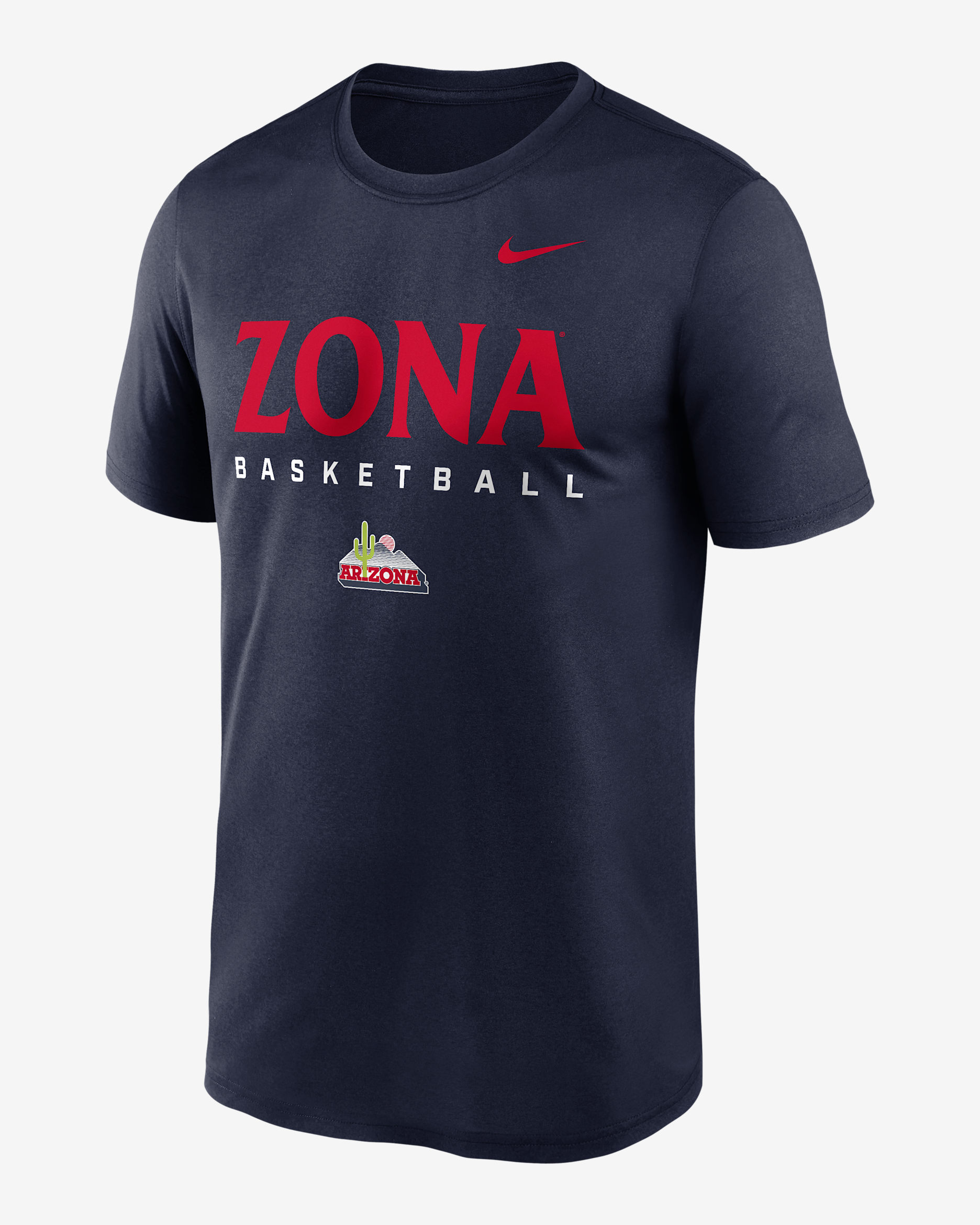 Arizona Courtside Basketball Legend Men's Nike Dri-FIT College T-Shirt - Navy