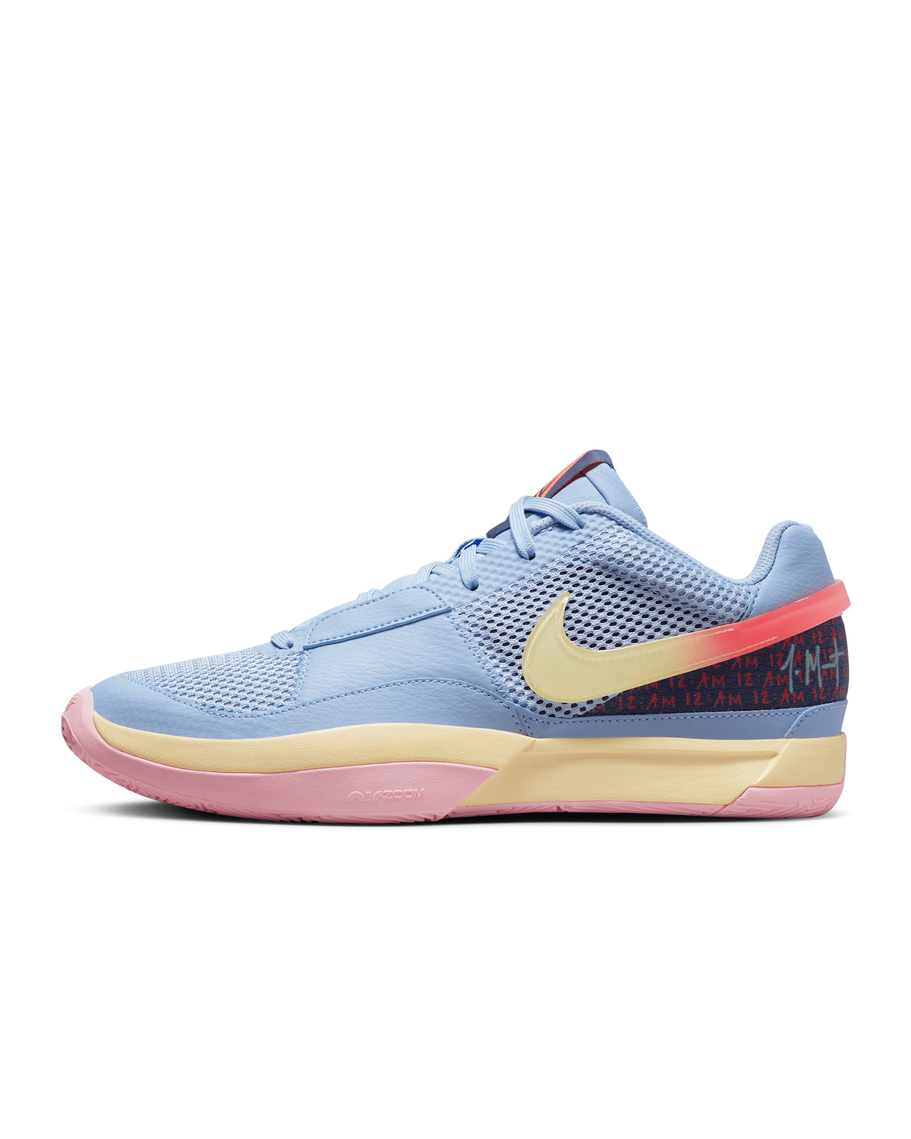 Ja 1 'Day One' EP Basketball Shoes - Cobalt Bliss/Hot Punch/Medium Soft Pink/Citron Tint