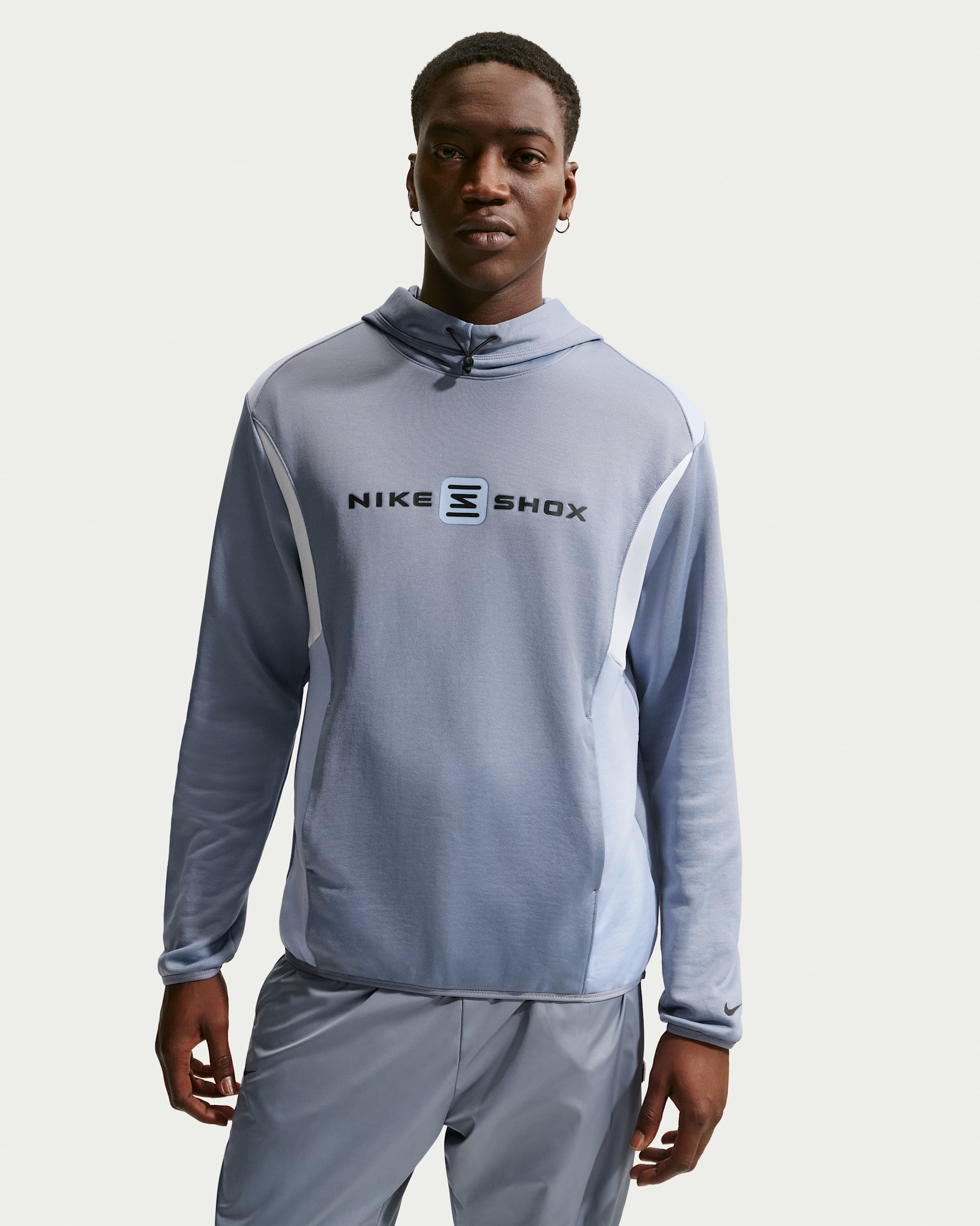 Sweat à capuche Shox Nike Sportswear pour homme - Ashen Slate/Cobalt Bliss/Blanc
