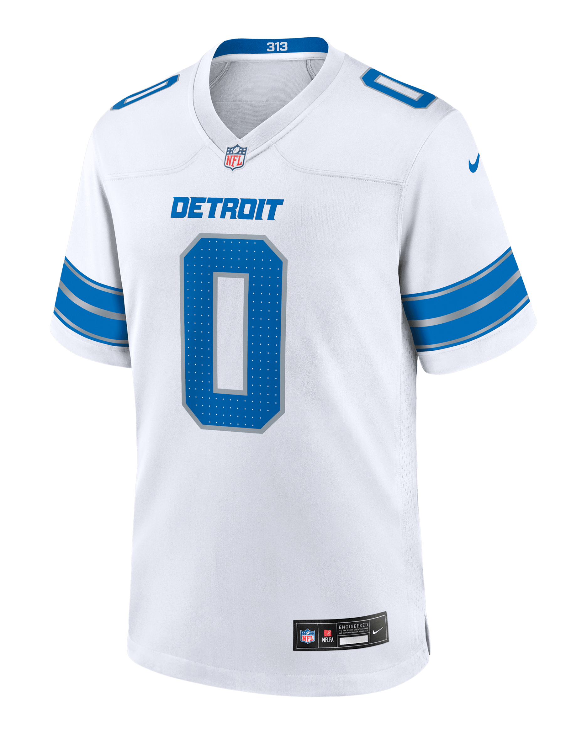 Jahmyr Gibbs Detroit Lions Men's Nike NFL Game Jersey - White